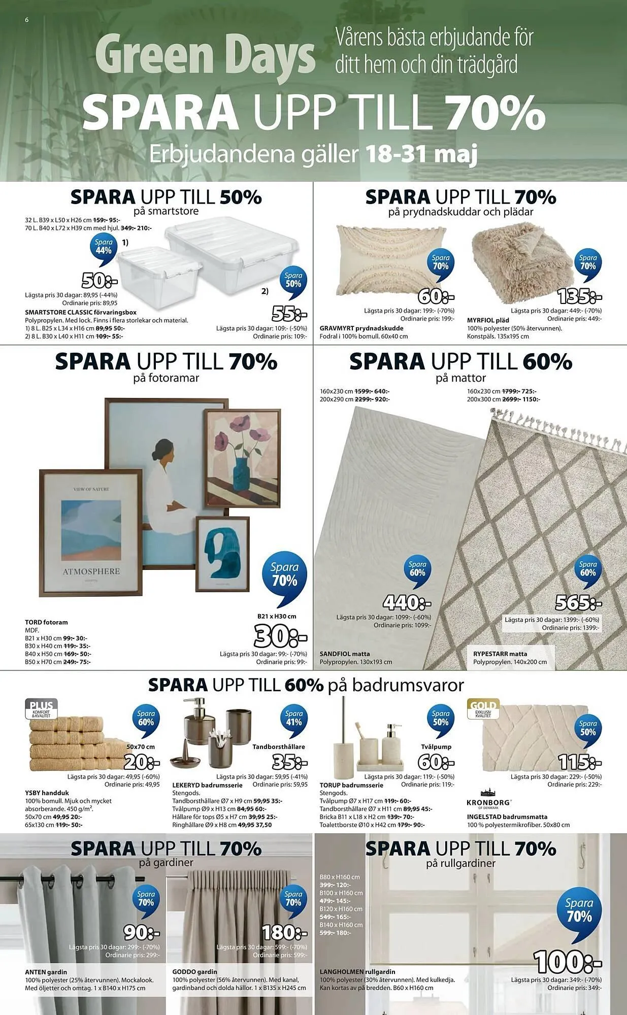 JYSK reklamblad från 18 maj till 1 juni 2026 - Reklamblad sidor 6