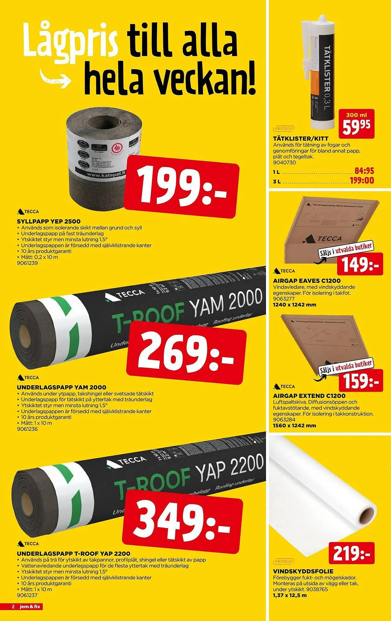 Jem&Fix reklamblad från 10 september till 24 september 2023 - Reklamblad sidor 2
