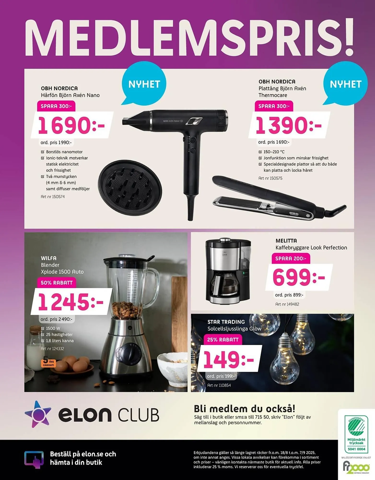 Elon reklamblad från 18 augusti till 7 september 2025 - Reklamblad sidor 16