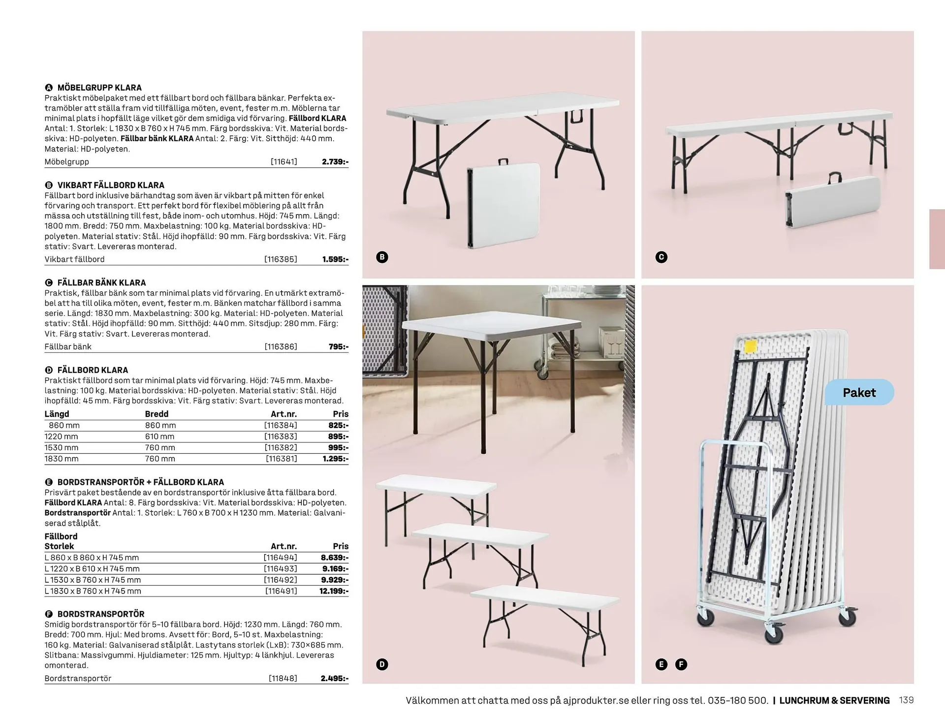 AJ Produkter reklamblad från 1 januari till 31 december 2025 - Reklamblad sidor 139