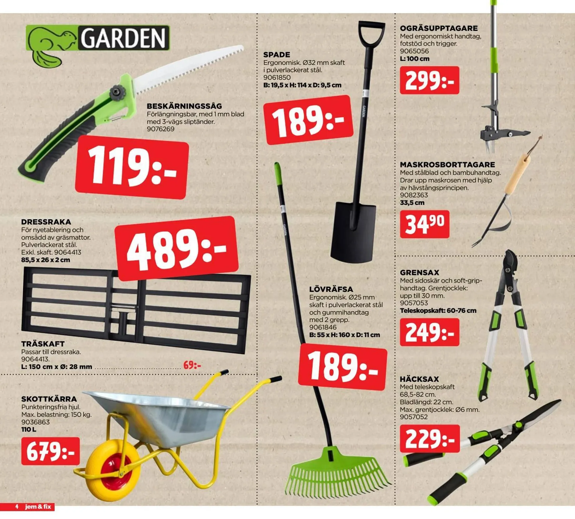 Jem&Fix reklamblad från 4 maj till 11 maj 2026 - Reklamblad sidor 4