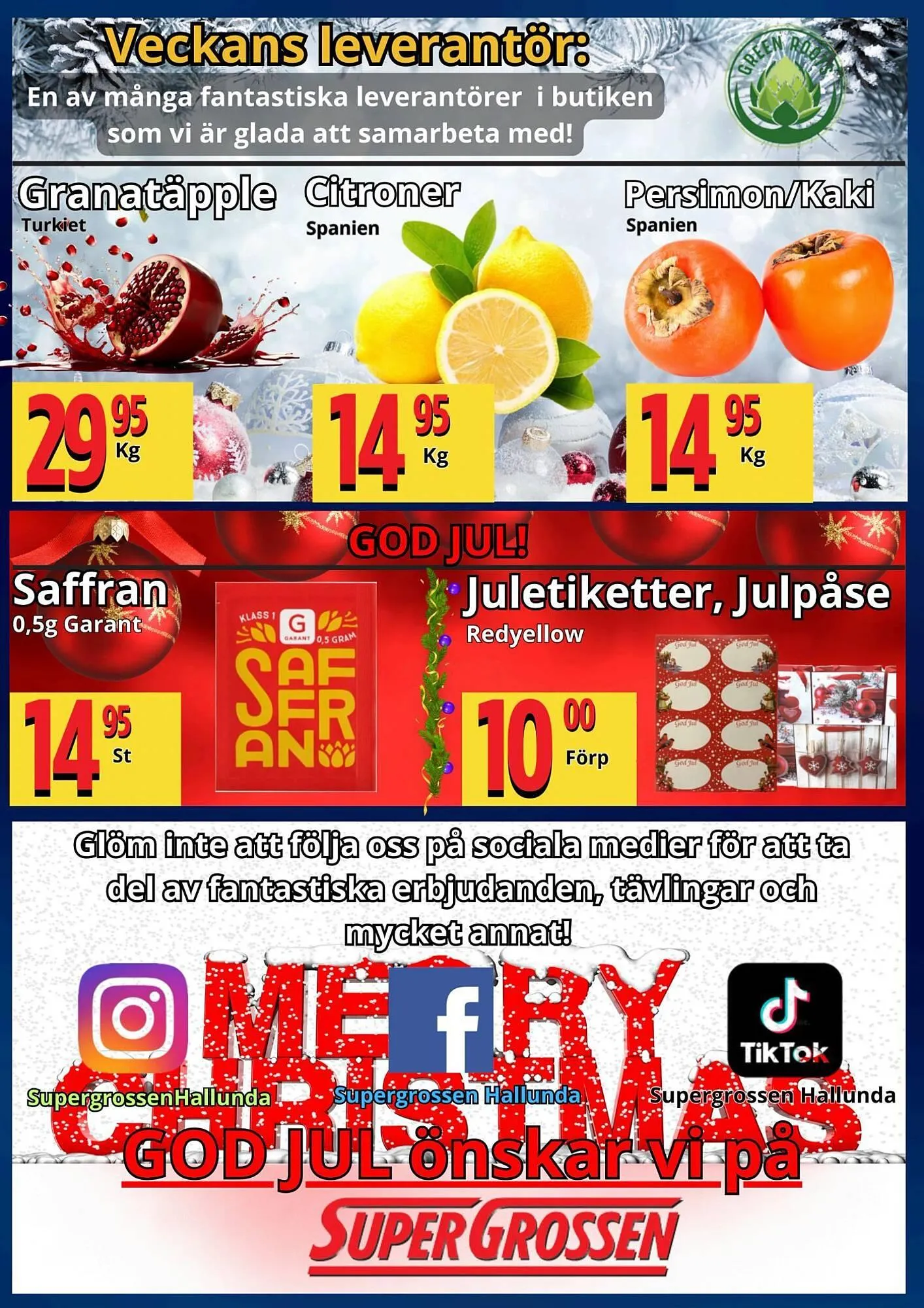 Supergrossen reklamblad från 15 december till 22 december 2025 - Reklamblad sidor 16