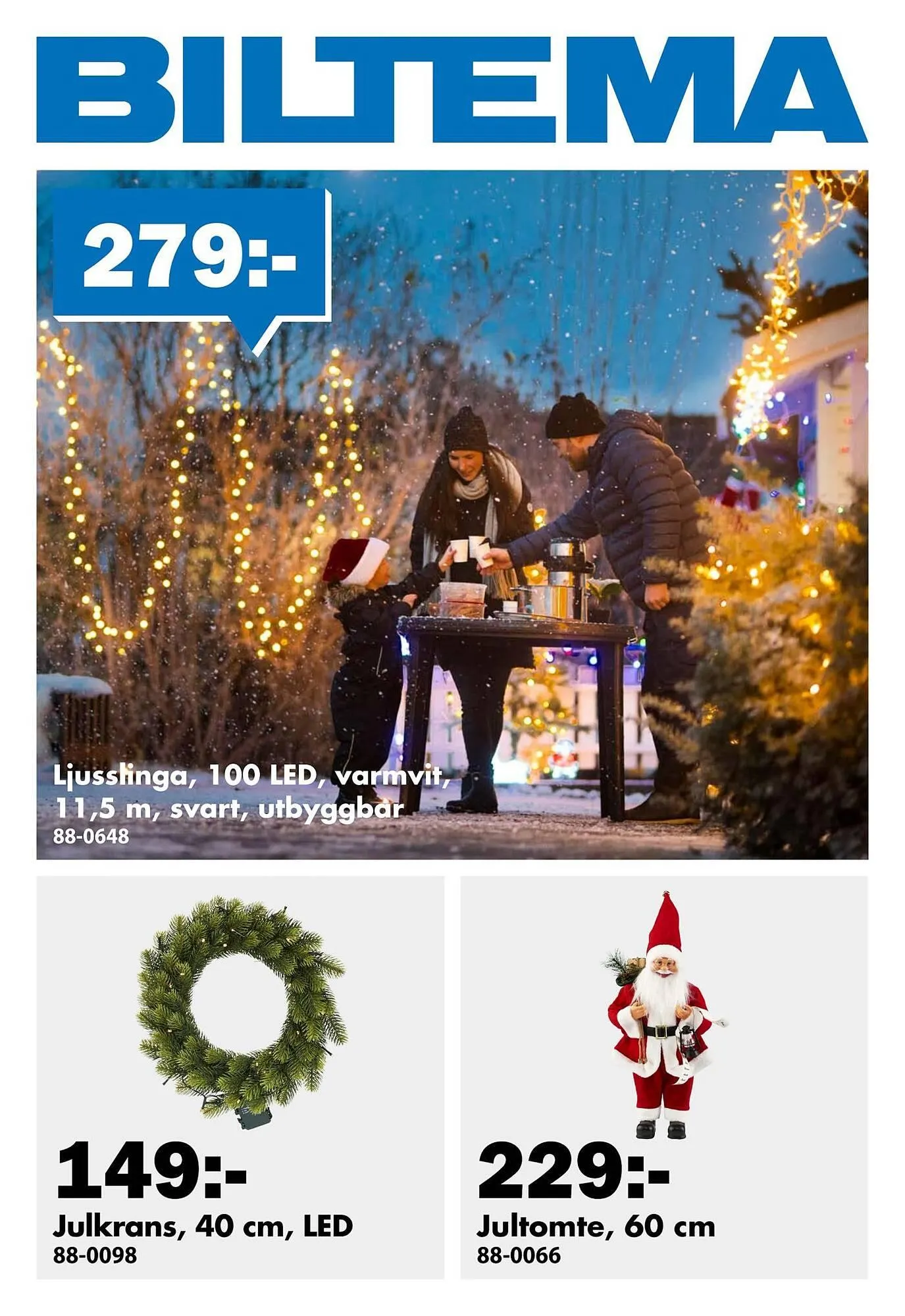 Biltema reklamblad från 24 oktober till 24 november 2025 - Reklamblad sidor 1