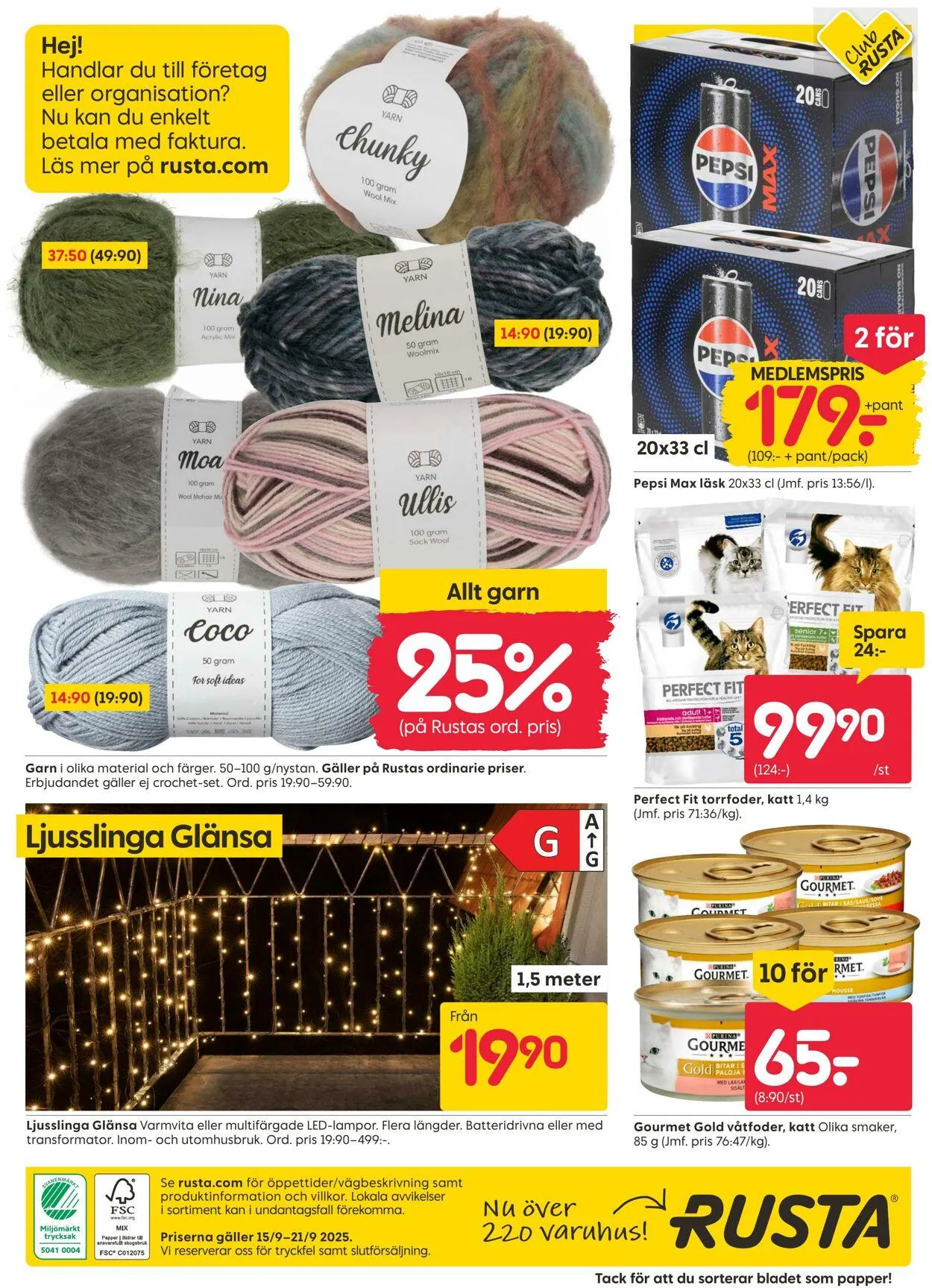 Rusta från 16 september till 30 september 2025 - Reklamblad sidor 16