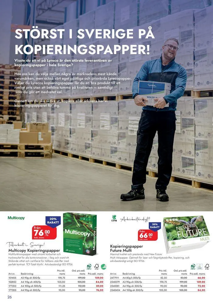 Lyreco 2024 ! från 7 maj till 31 december 2024 - Reklamblad sidor 26
