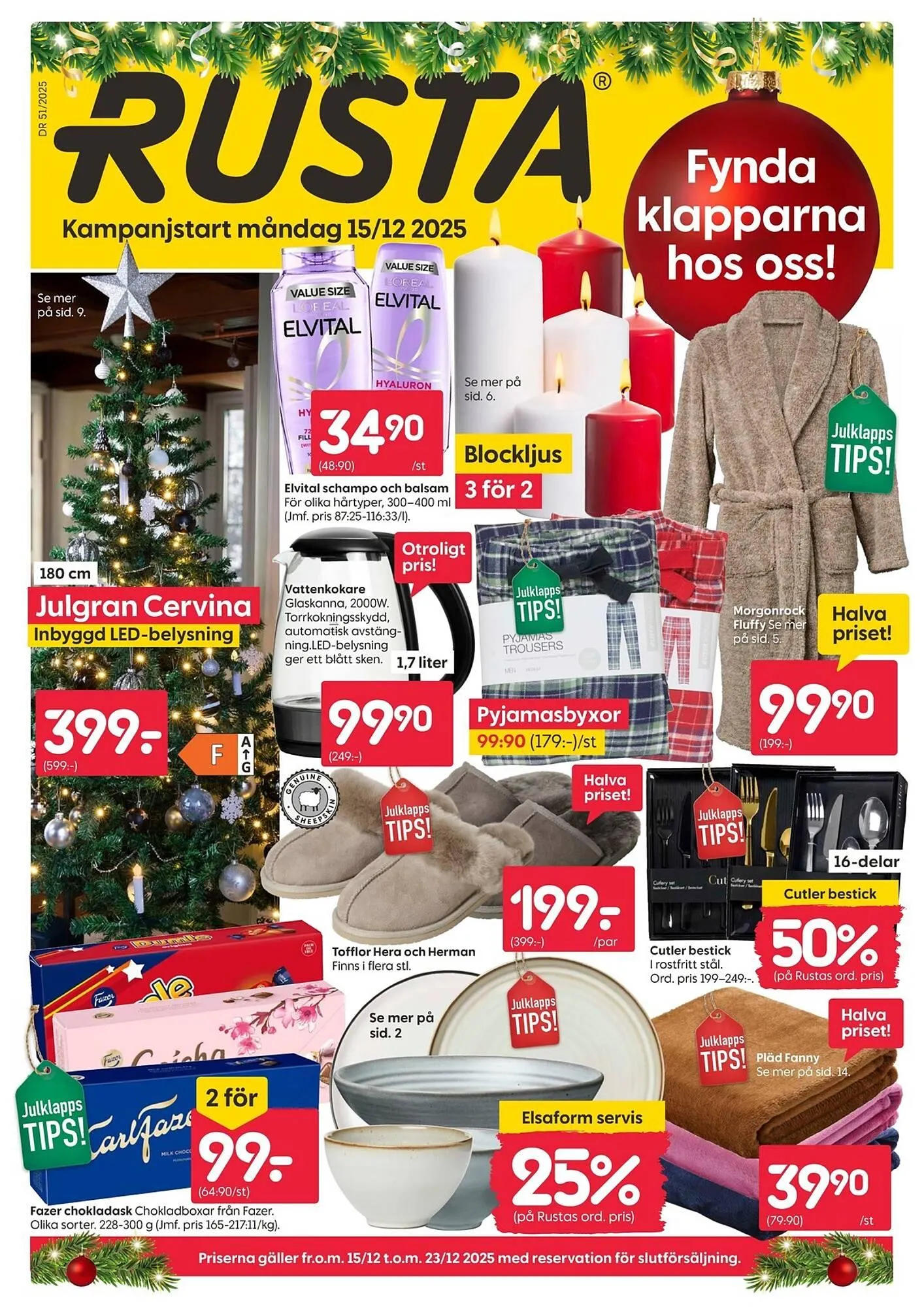 Rusta reklamblad från 15 december till 23 december 2025 - Reklamblad sidor 1