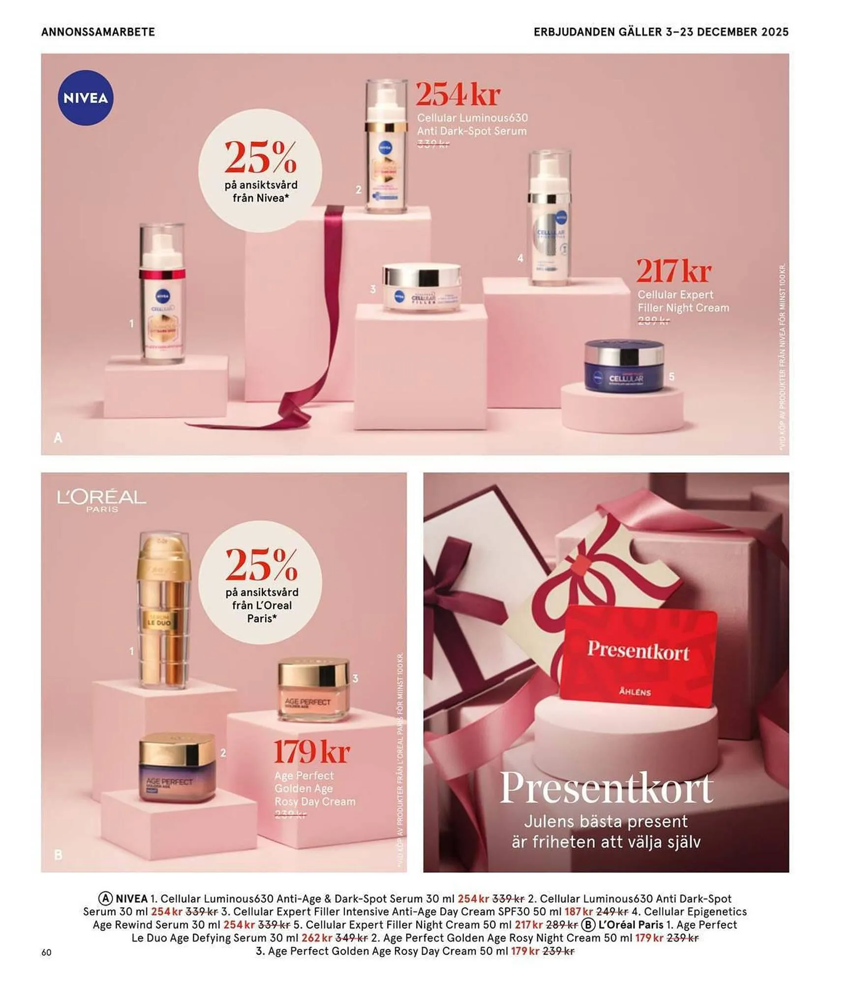 Åhléns reklamblad från 25 november till 11 december 2025 - Reklamblad sidor 60