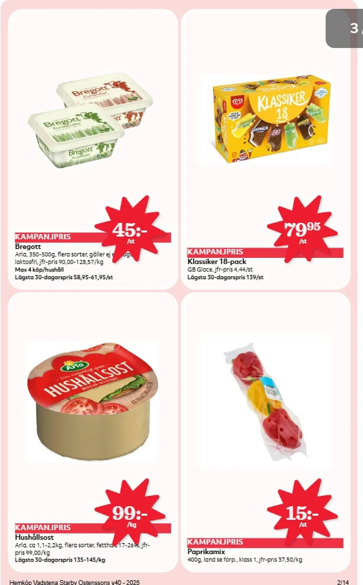 Hemköp reklamblad från 29 september till 5 oktober 2025 - Reklamblad sidor 2