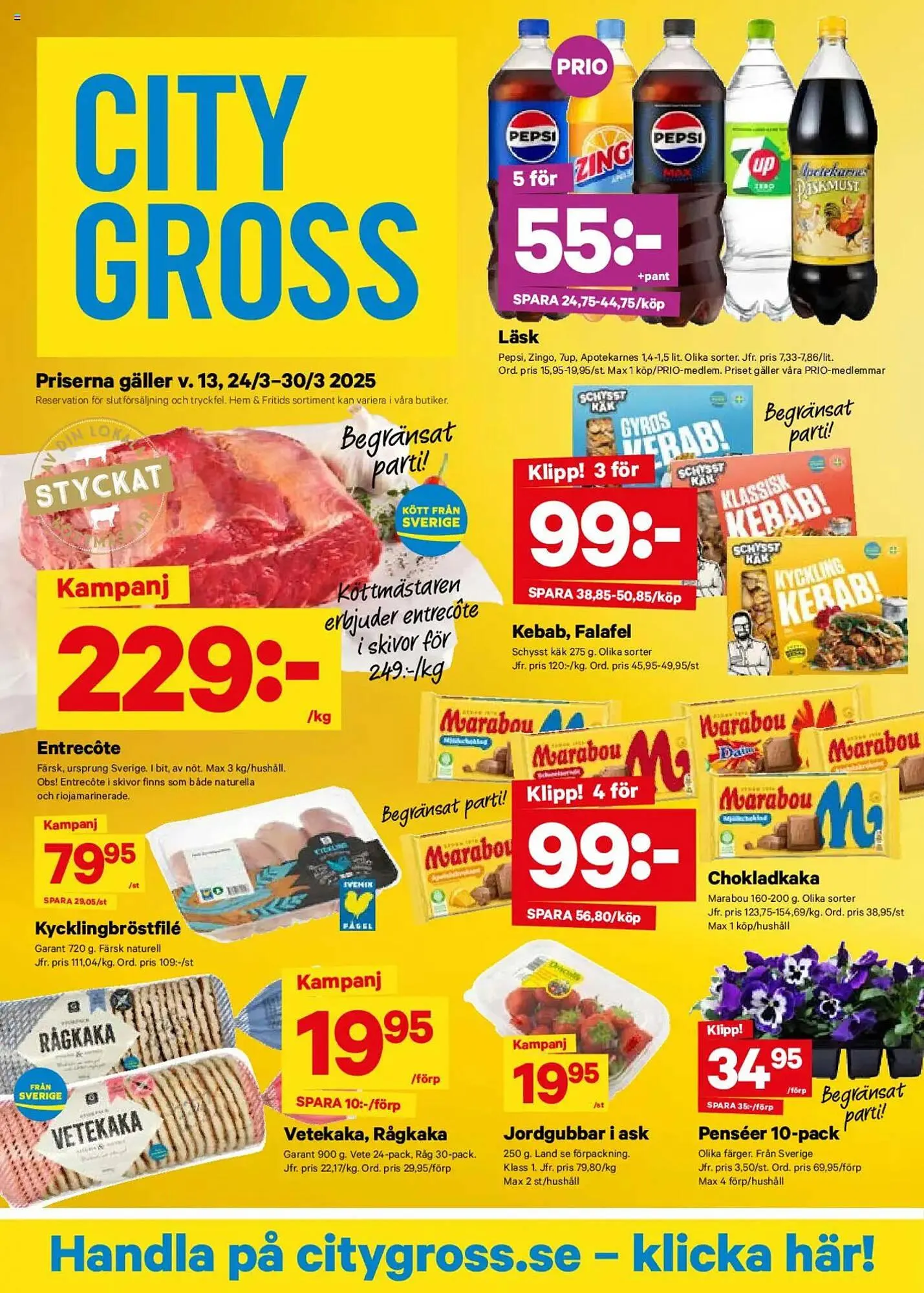 City Gross reklamblad från 24 mars till 30 mars 2025 - Reklamblad sidor 1
