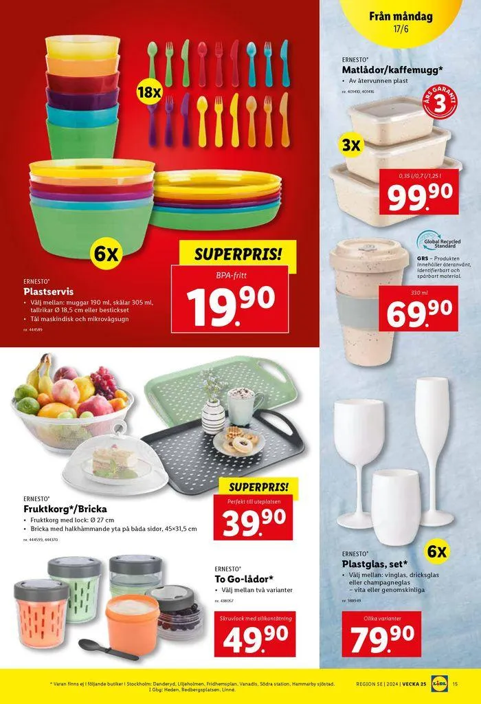 ERBJUDANDEN VECKA 25 från 17 juni till 23 juni 2024 - Reklamblad sidor 15