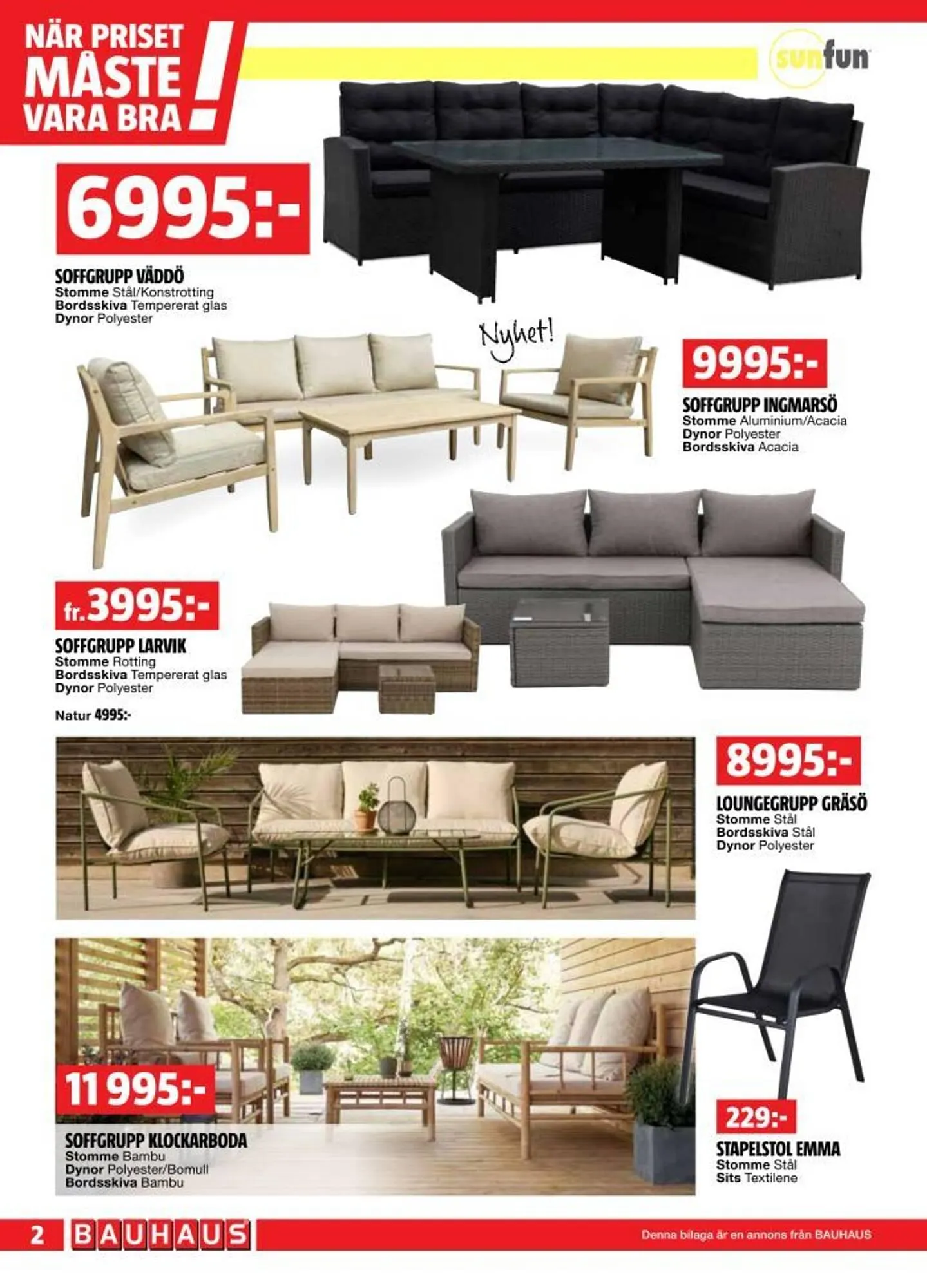 Bauhaus reklamblad från 28 april till 11 maj 2025 - Reklamblad sidor 2