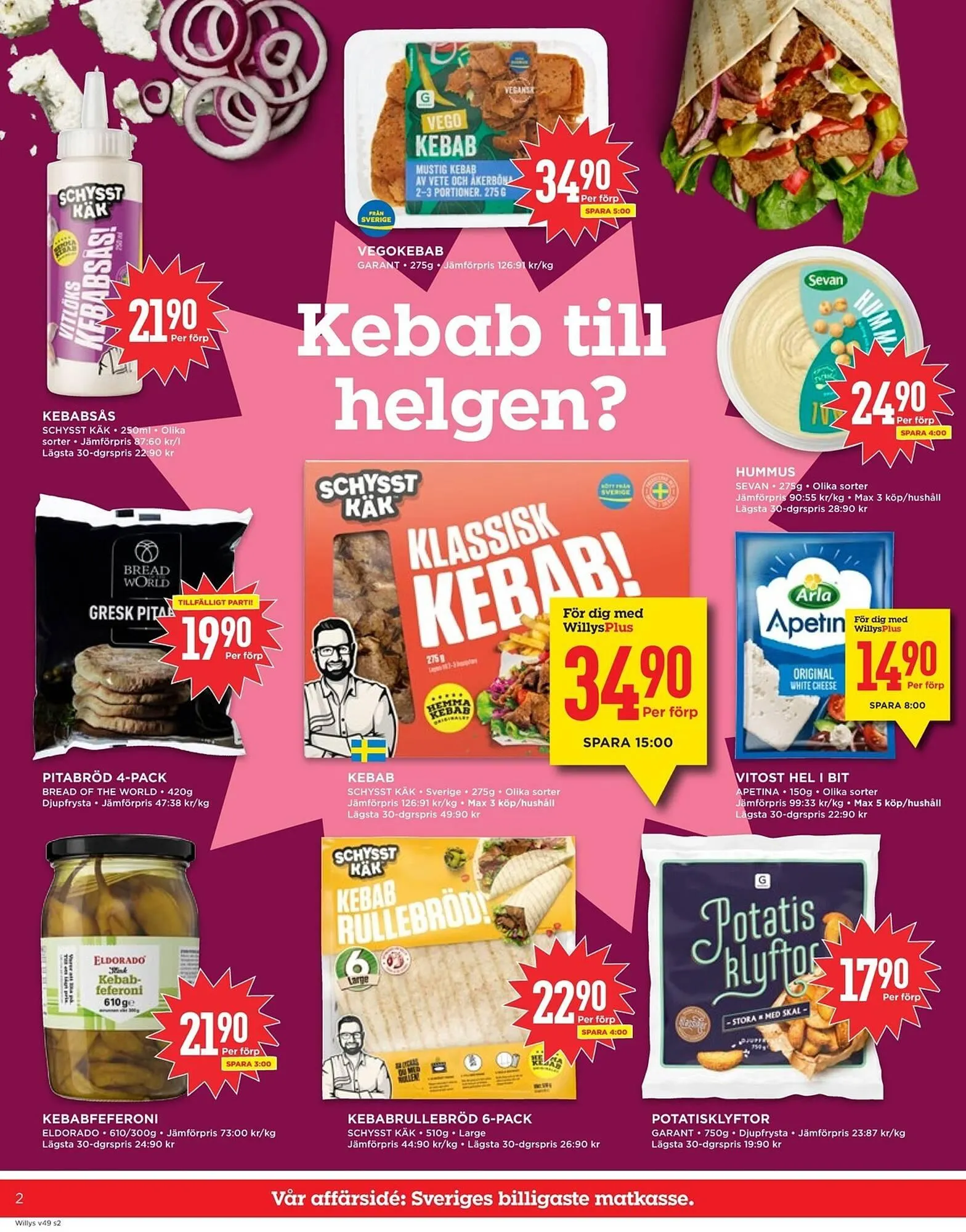 Willys reklamblad från 1 december till 7 december 2025 - Reklamblad sidor 2