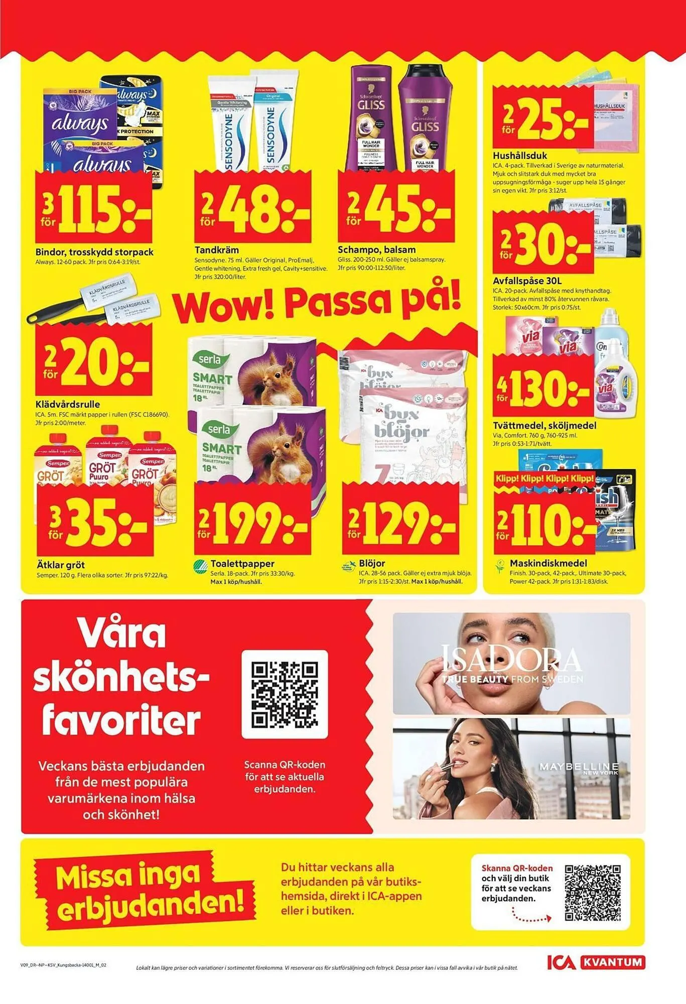 ICA Kvantum reklamblad från 23 februari till 1 mars 2026 - Reklamblad sidor 9