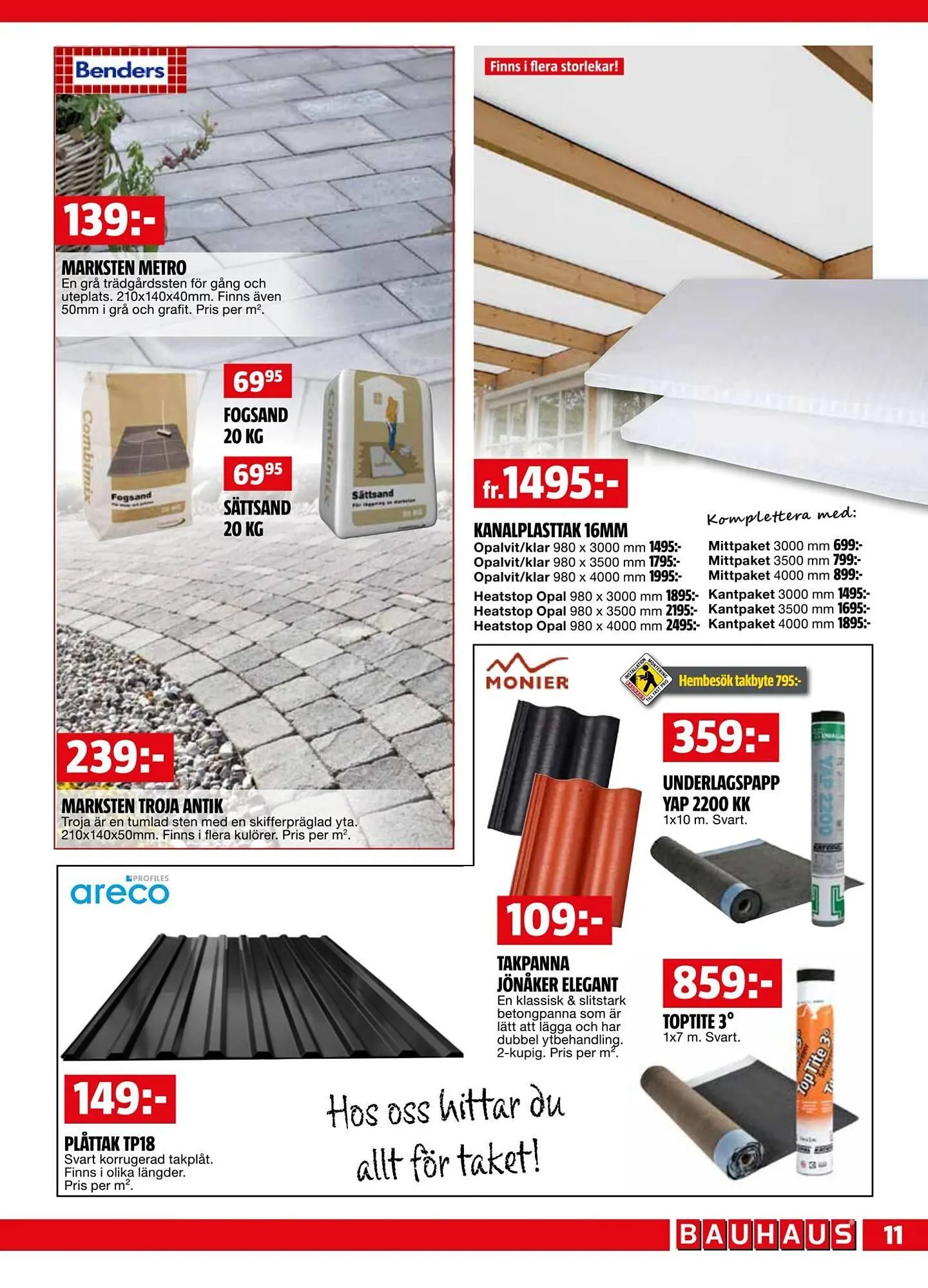 Bauhaus reklamblad från 1 september till 14 september 2025 - Reklamblad sidor 11