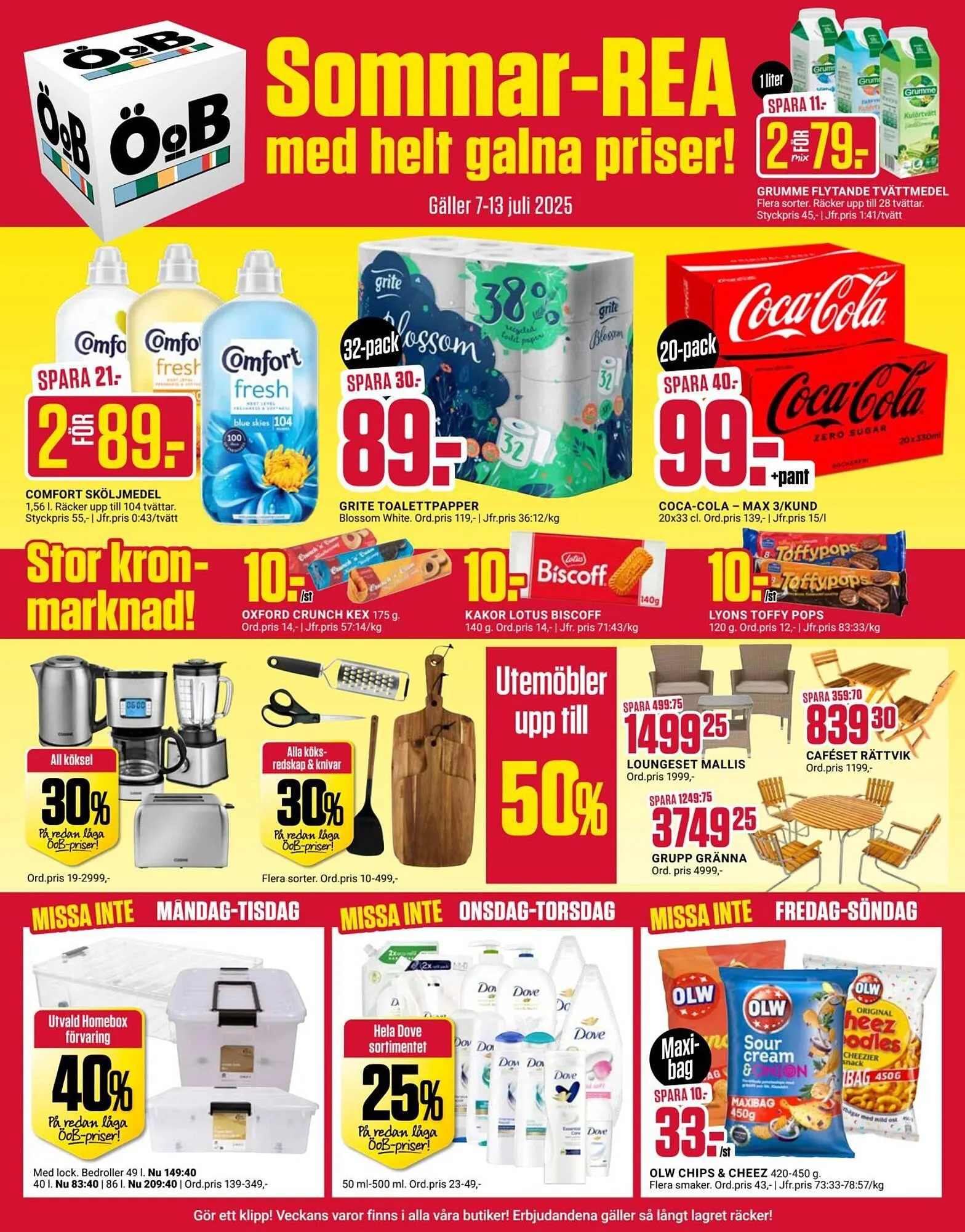 ÖoB reklamblad från 7 juli till 13 juli 2025 - Reklamblad sidor 1