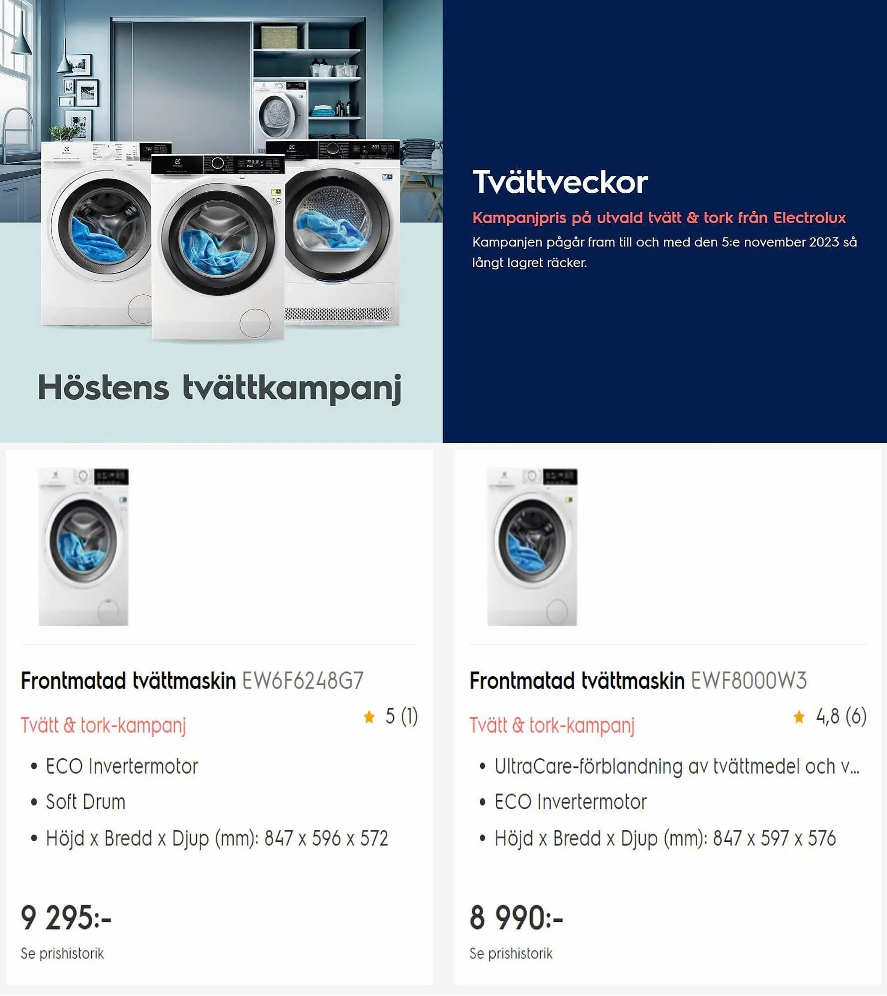 Electrolux Home reklamblad från 3 oktober till 5 november 2023 - Reklamblad sidor 3