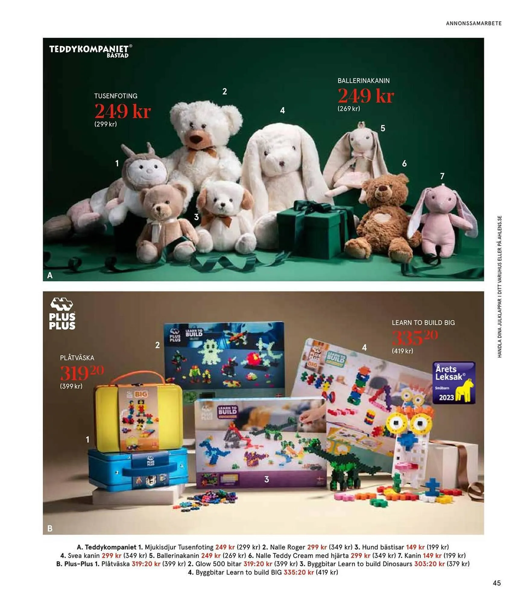 Åhléns reklamblad från 24 november till 24 december 2023 - Reklamblad sidor 45