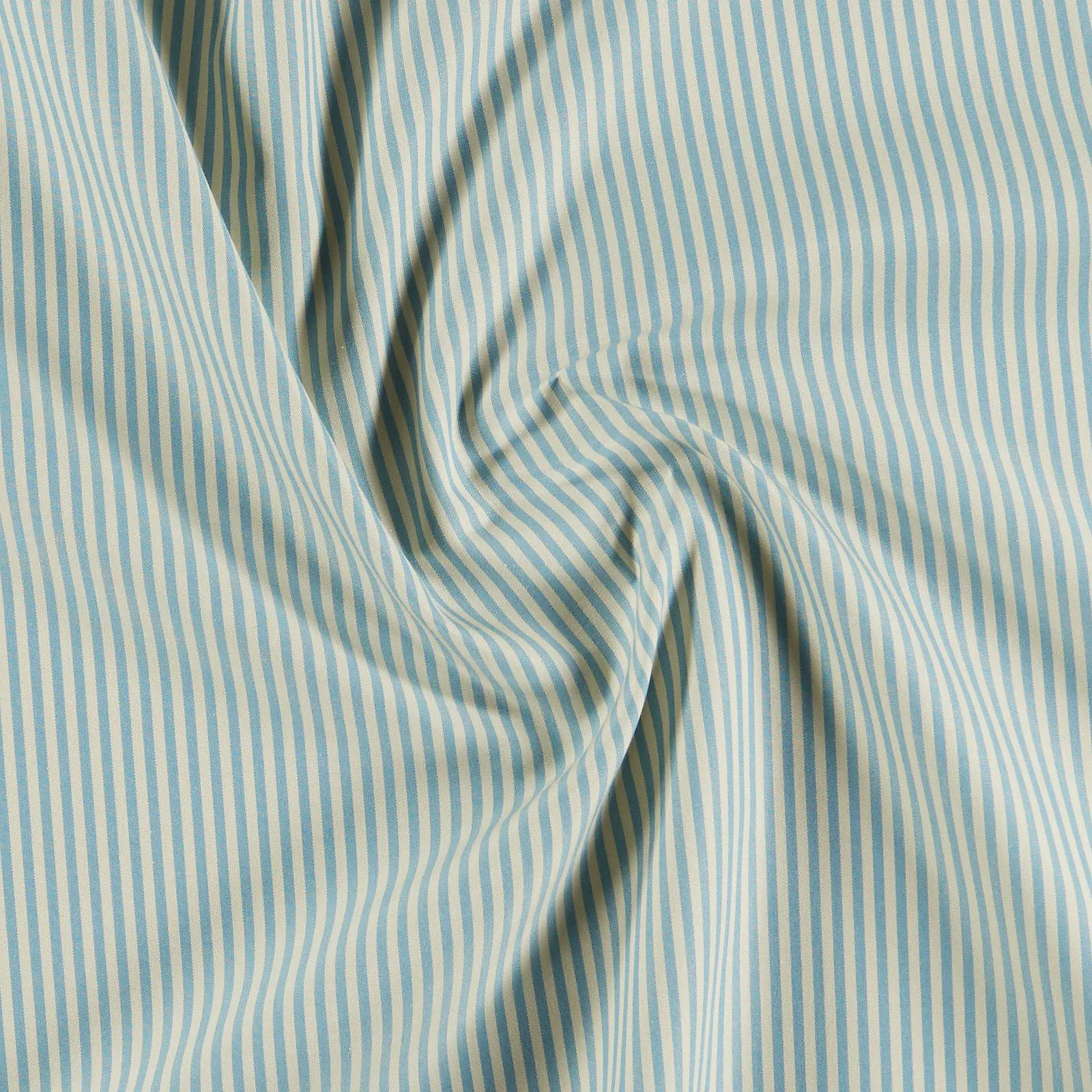 Dralon® offwhite/ljusblå rand vattenav.
