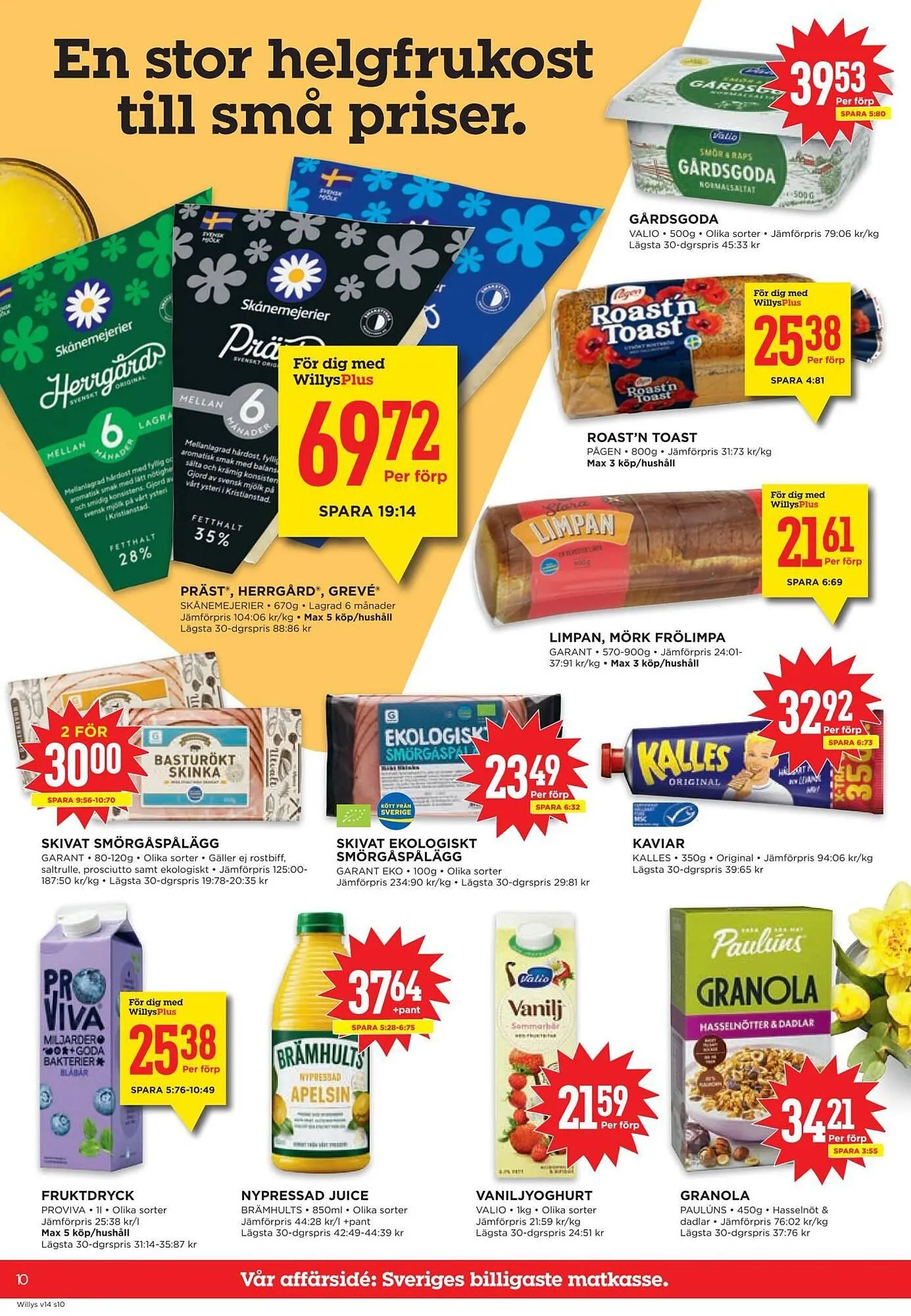 Willys reklamblad från 30 mars till 6 april 2026 - Reklamblad sidor 10