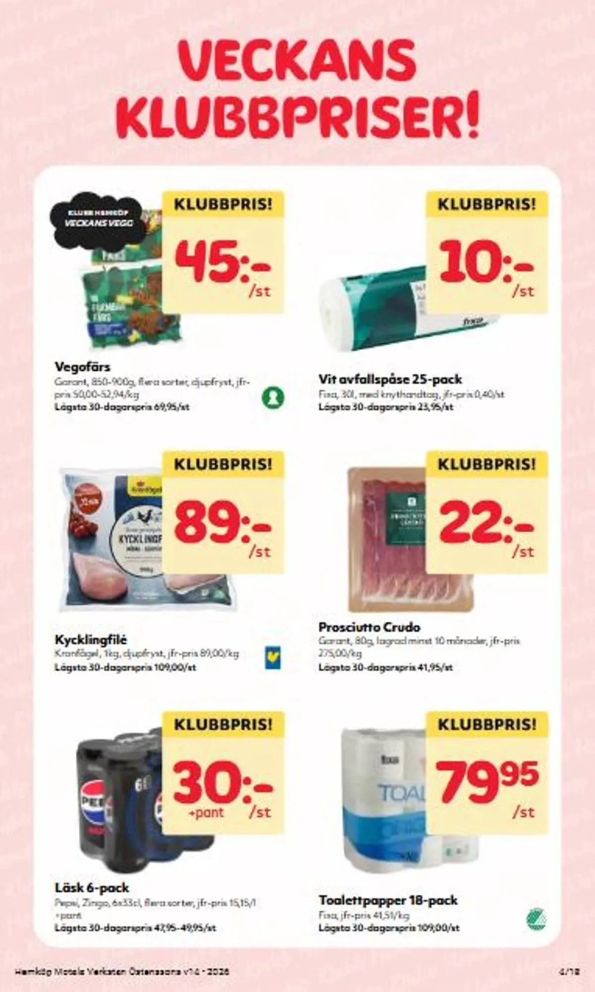 Hemköp reklamblad från 30 mars till 5 april 2026 - Reklamblad sidor 4