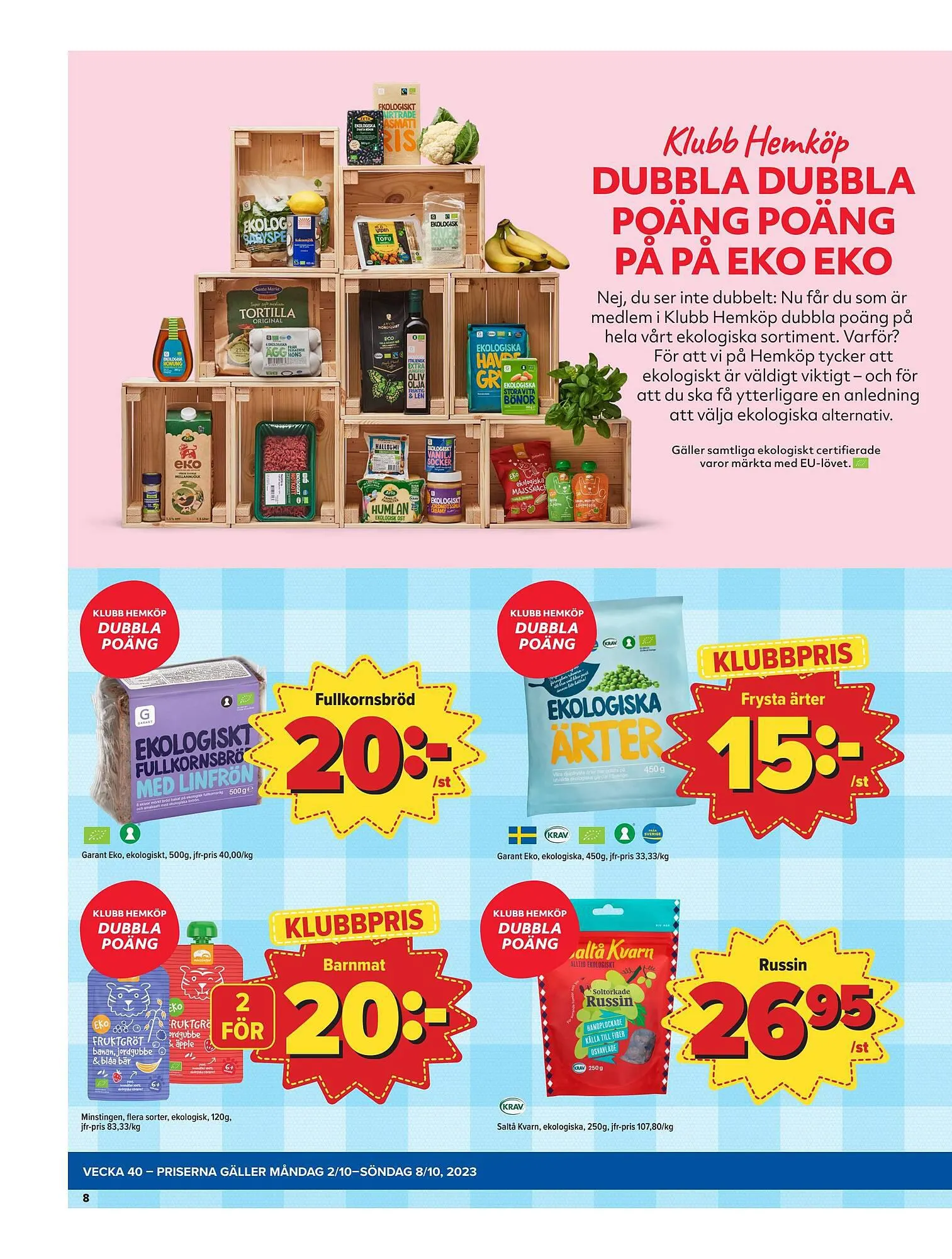 Östenssons reklamblad från 2 oktober till 8 oktober 2023 - Reklamblad sidor 8