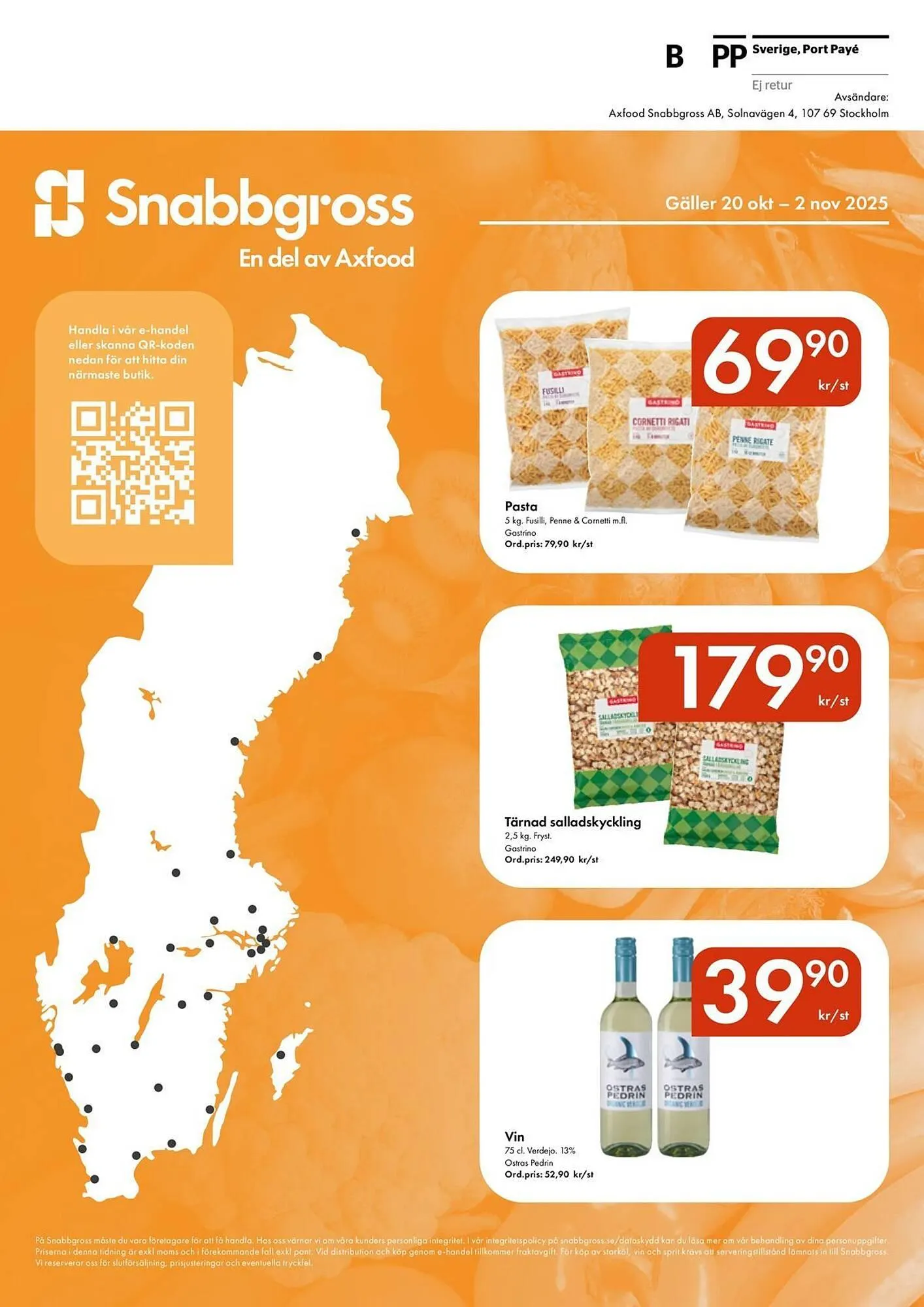 Snabbgross reklamblad från 20 oktober till 2 november 2025 - Reklamblad sidor 16