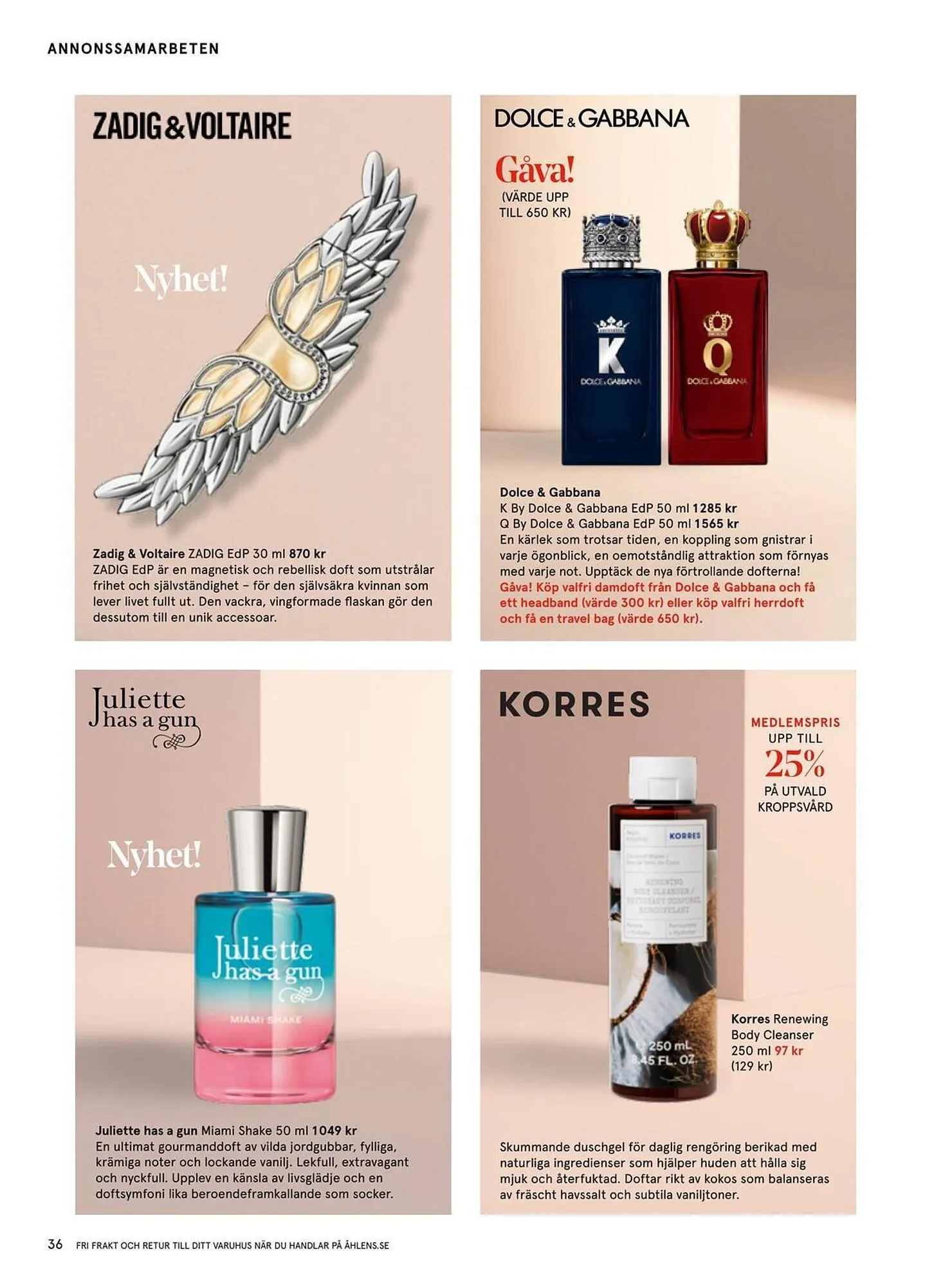 Åhléns reklamblad från 2 april till 22 april 2025 - Reklamblad sidor 36