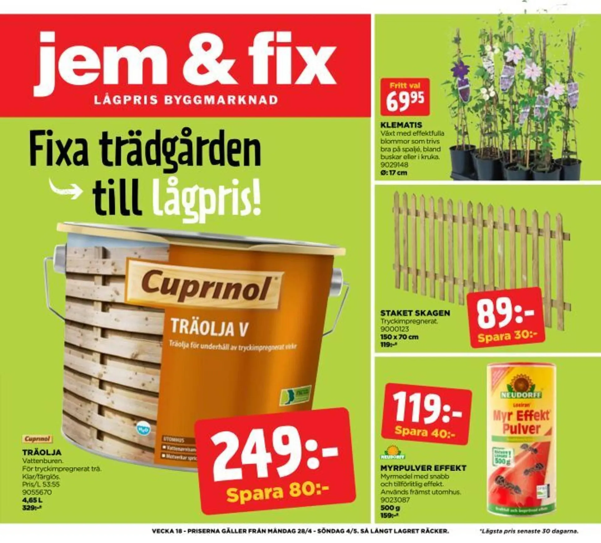 Jem&Fix reklamblad - 1