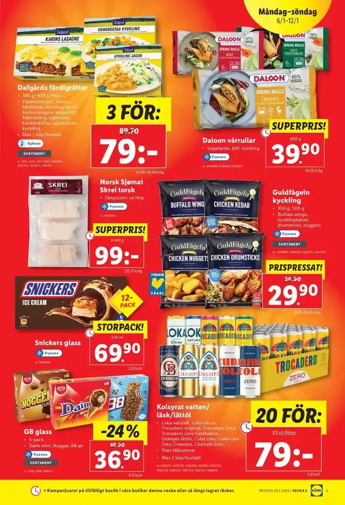 Aktuella deals och erbjudanden från 6 januari till 12 januari 2025 - Reklamblad sidor 5