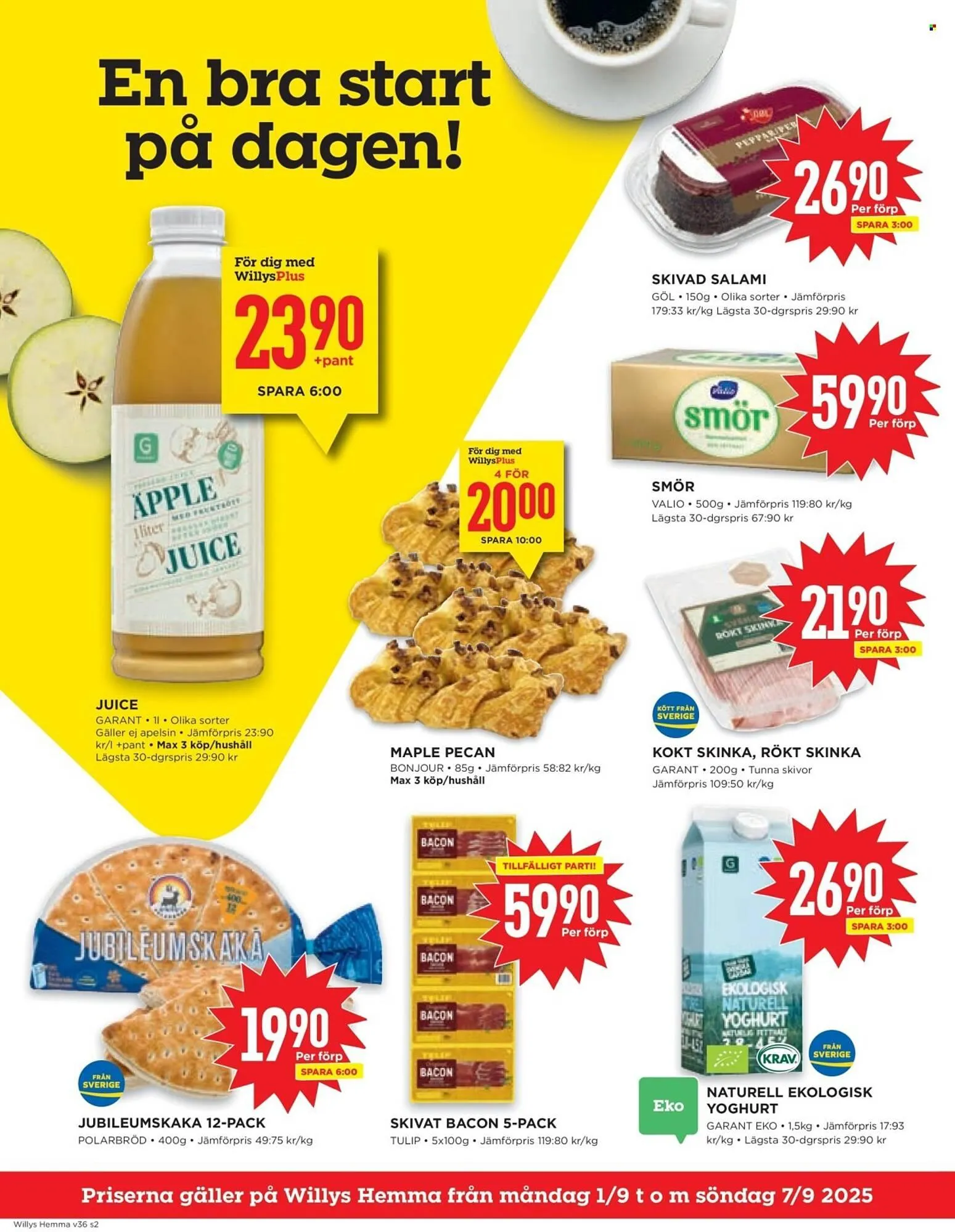 Willys reklamblad från 1 september till 8 september 2025 - Reklamblad sidor 2