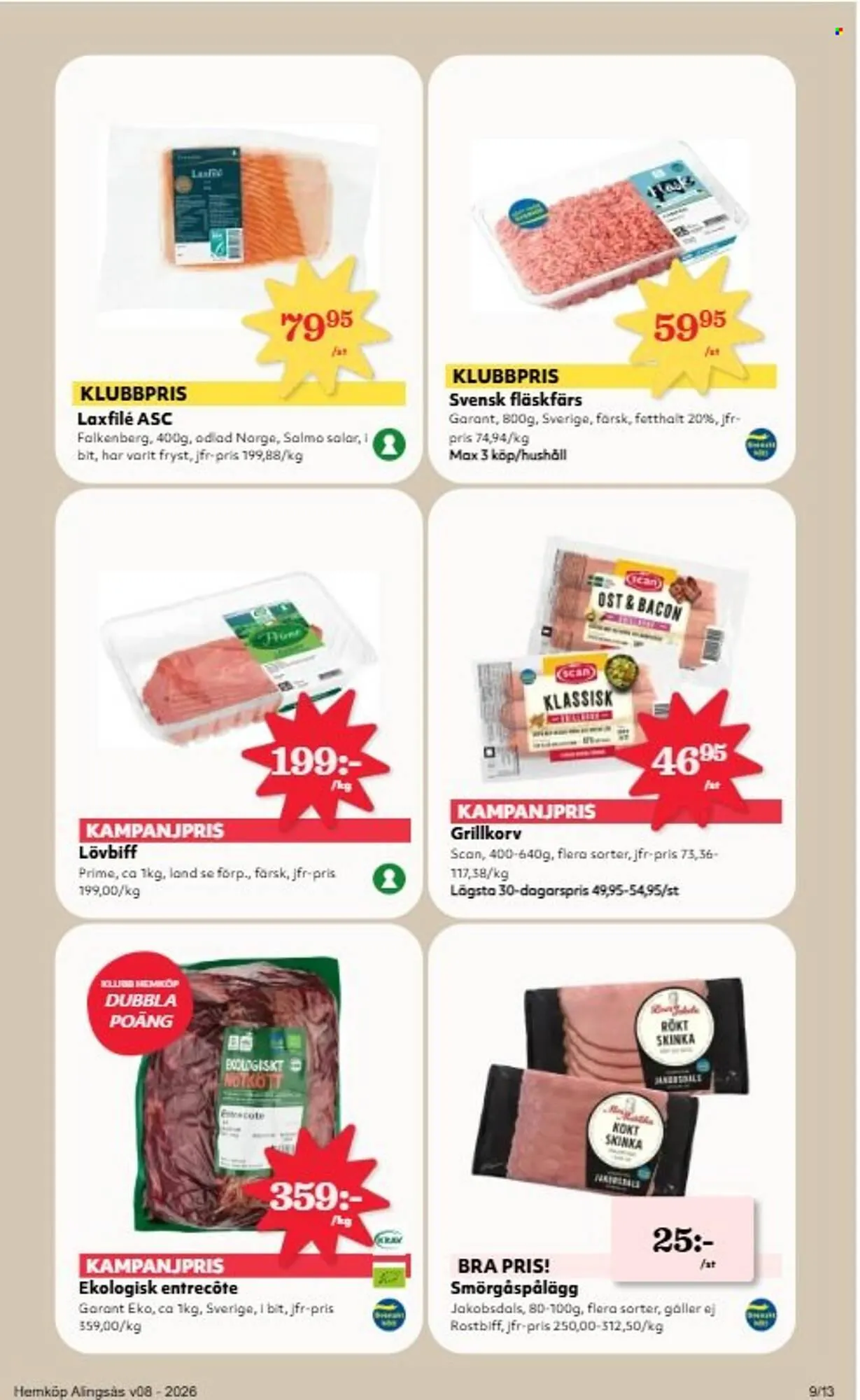 Hemköp reklamblad från 16 februari till 22 februari 2026 - Reklamblad sidor 9