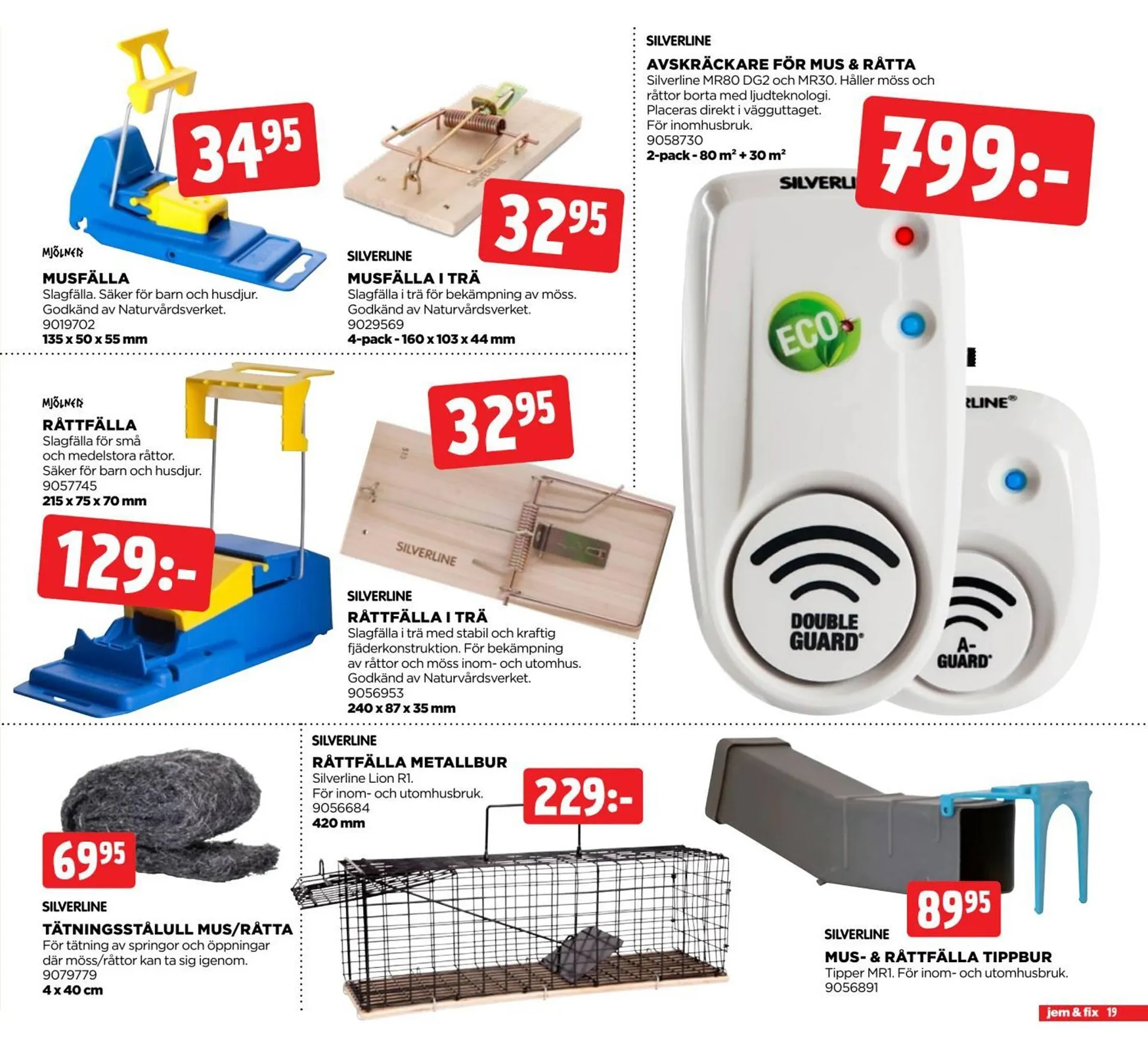 Jem&Fix reklamblad från 2 mars till 16 mars 2026 - Reklamblad sidor 19