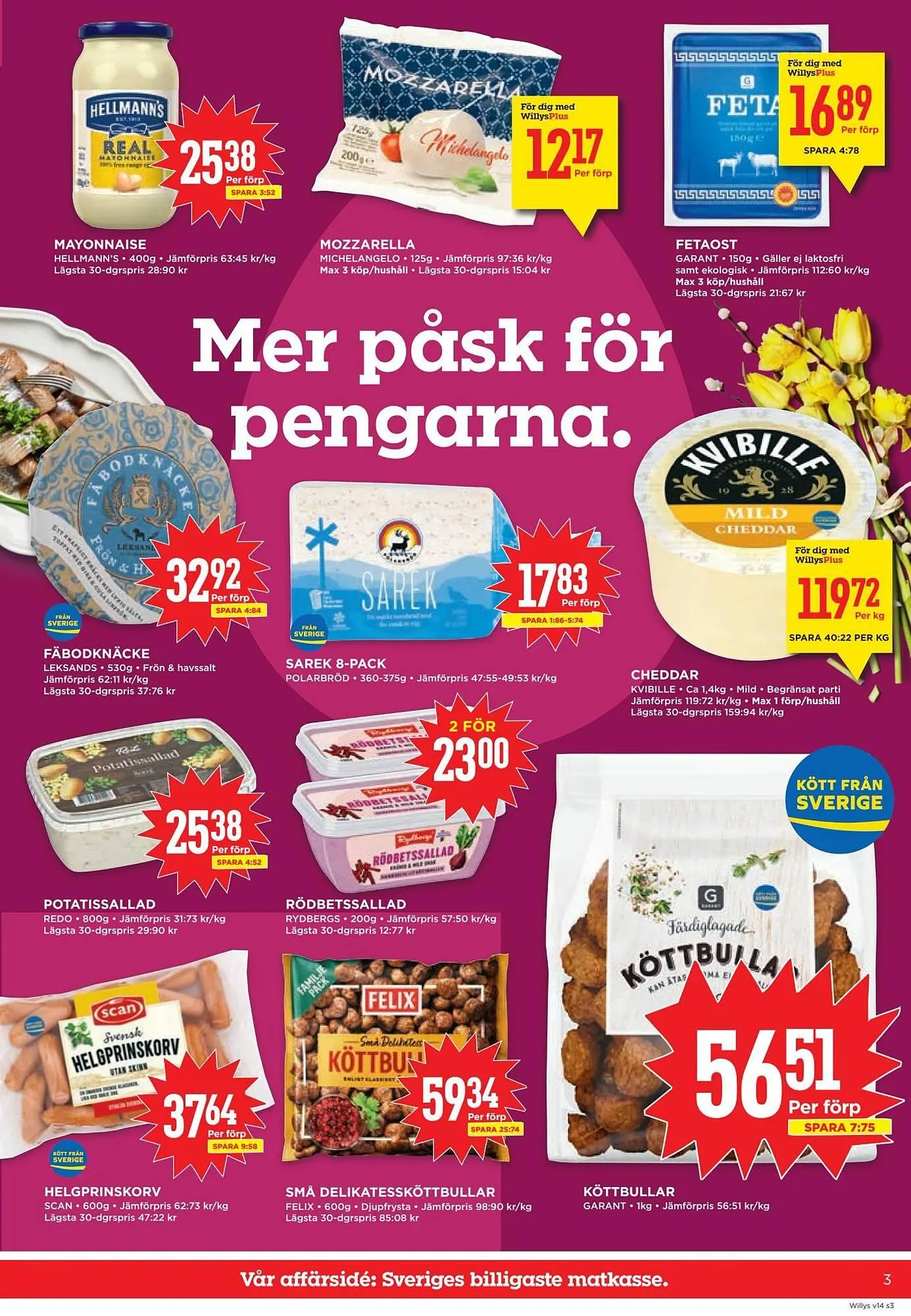 Willys reklamblad från 30 mars till 6 april 2026 - Reklamblad sidor 3
