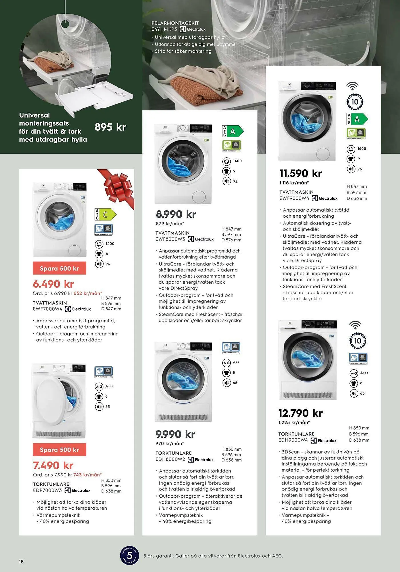 Electrolux Home reklamblad från 5 november till 24 december 2023 - Reklamblad sidor 18