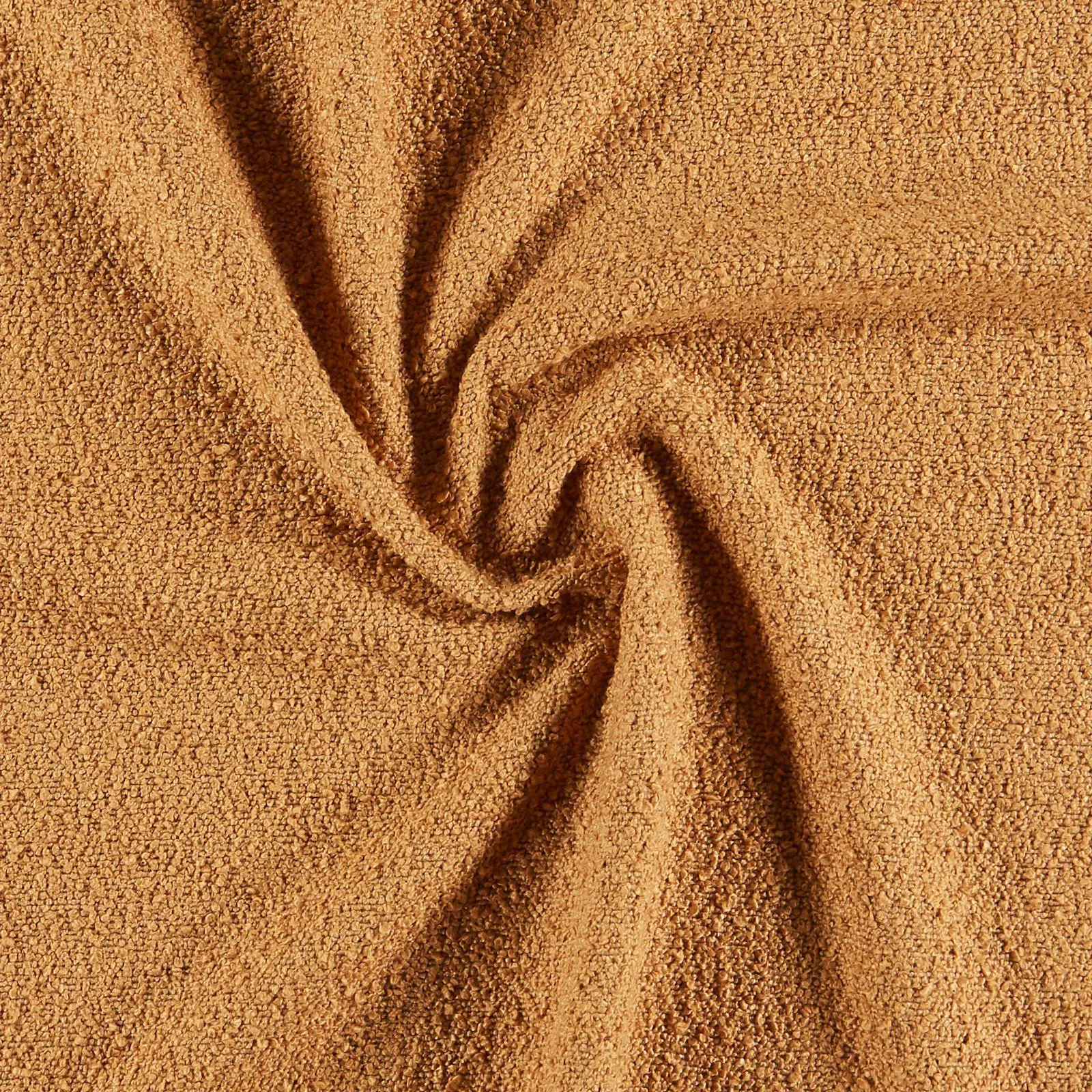 Möbelbouclé karamell