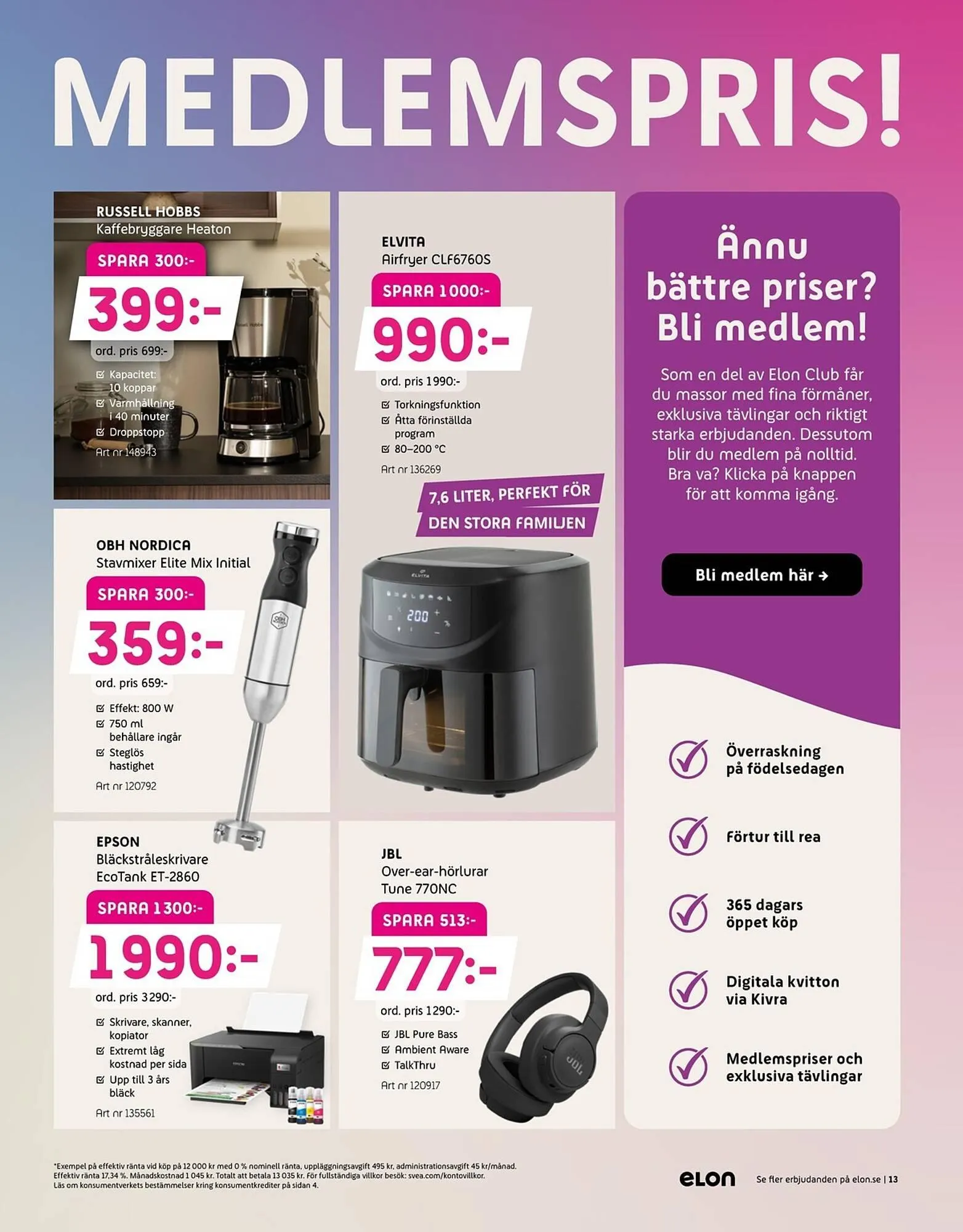 Elon reklamblad från 23 mars till 12 april 2026 - Reklamblad sidor 13