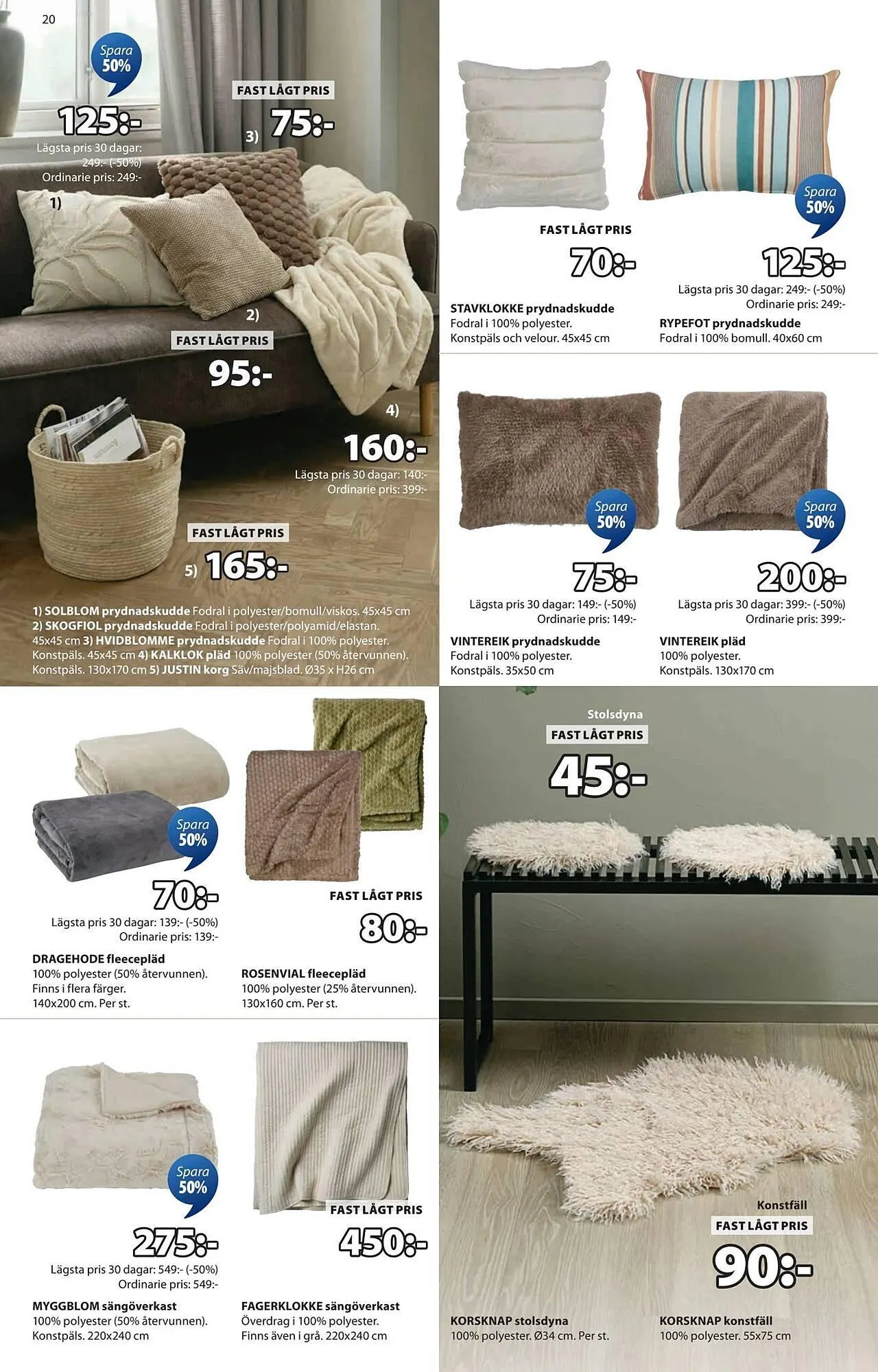 JYSK reklamblad från 24 december till 19 januari 2026 - Reklamblad sidor 20