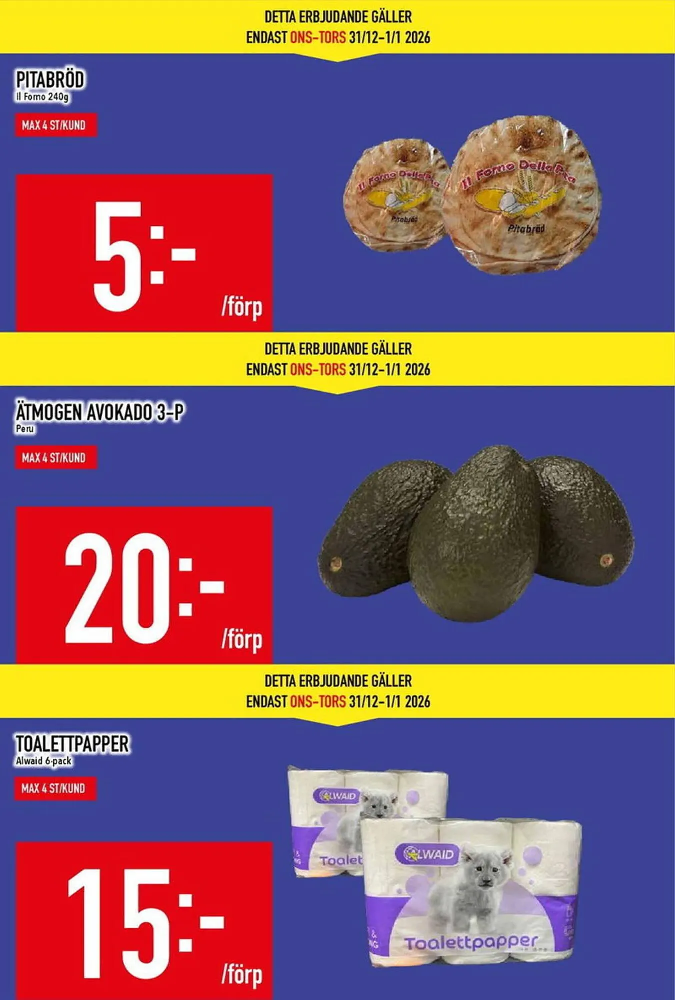 Matdax reklamblad från 29 december till 4 januari 2026 - Reklamblad sidor 6