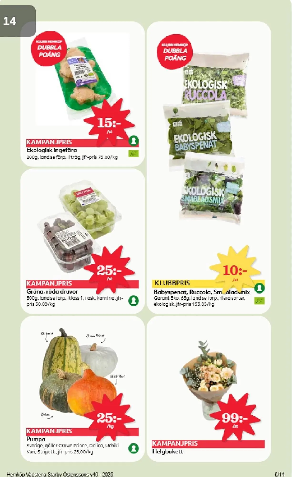 Hemköp reklamblad från 29 september till 5 oktober 2025 - Reklamblad sidor 5