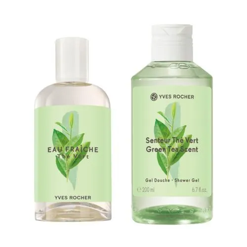 Sada Eau Fraîche a sprchovacieho gélu Zelený čaj