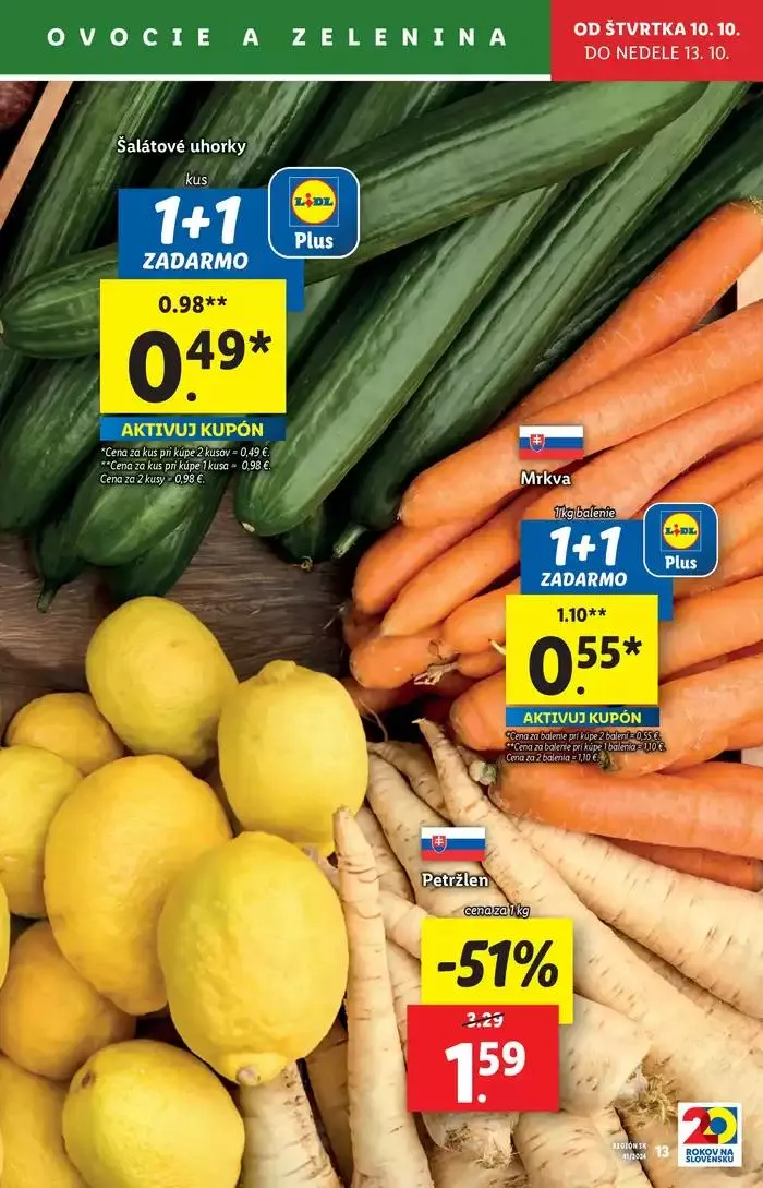 Leták: Platný od štvrtka 10. 10. 2024 od 10. októbra do 13. októbra 2024 - Prehľad Stránky 15