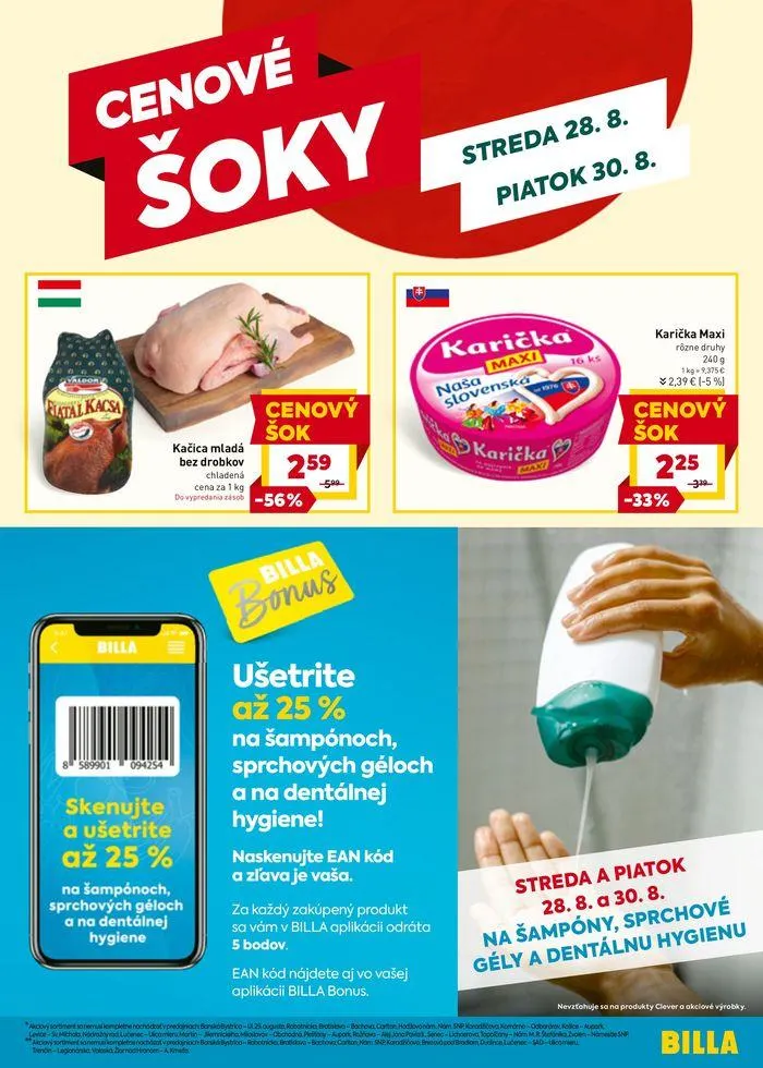 Leták: Leták Billa od 28. augusta do 3. septembra 2024 - Prehľad Stránky 19