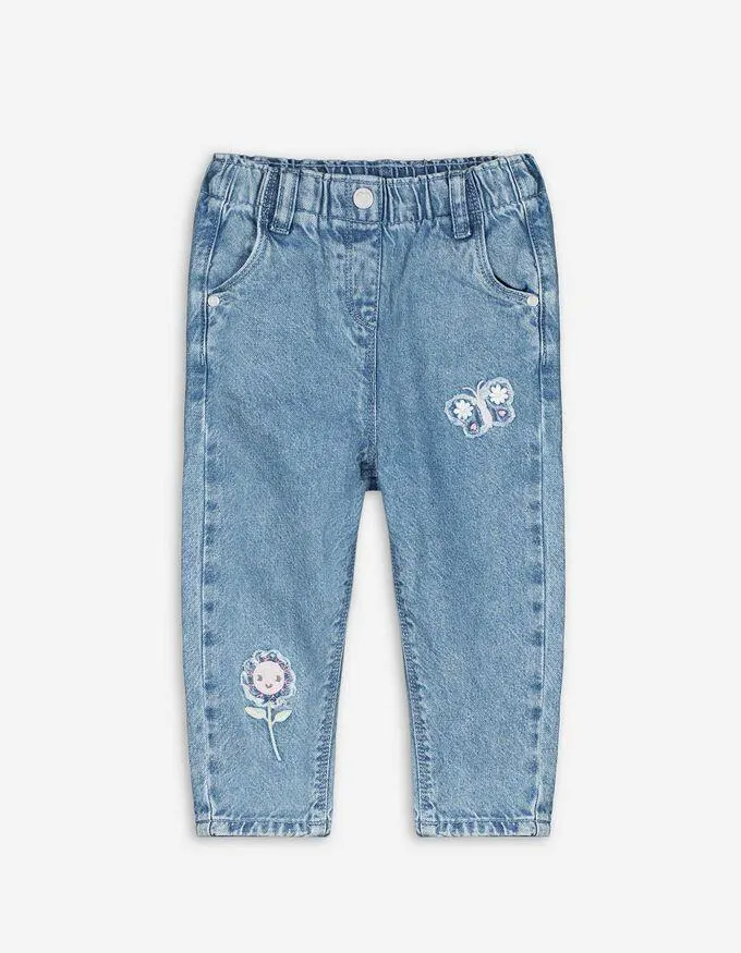 Nohavice paperbag - Výšivky