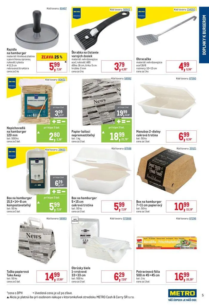 Leták: Fast Food od 22. júla do 30. júla 2024 - Prehľad Stránky 5