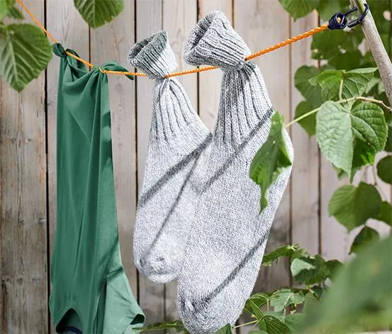 Kempingová šnúra na bielizeň