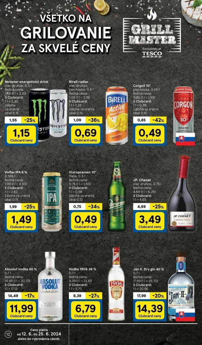 Leták: Tesco hypermarketi  od 14. júna do 18. júna 2024 - Prehľad Stránky 12