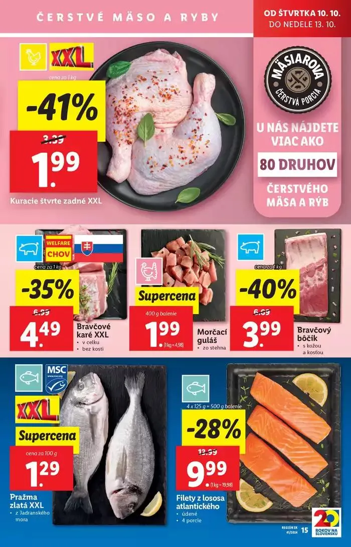 Leták: Platný od štvrtka 10. 10. 2024 od 10. októbra do 13. októbra 2024 - Prehľad Stránky 17