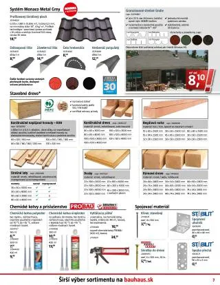 Leták: BAUHAUS aktuálna ponuka od 4. septembra do 1. októbra 2023 - Prehľad Stránky 7