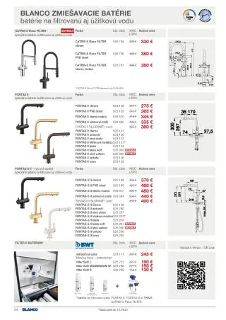 Leták: BLANCO akciová ponuka od 1. septembra do 31. decembra 2023 - Prehľad Stránky 44