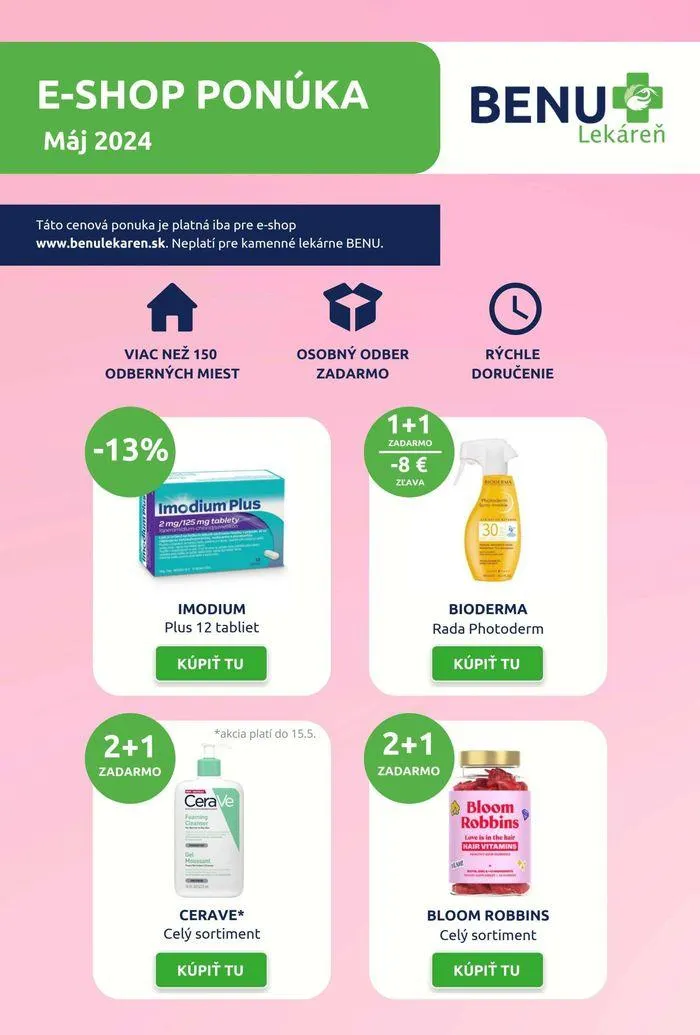 Benu Lekáreň Leták Máj 2024 - 1